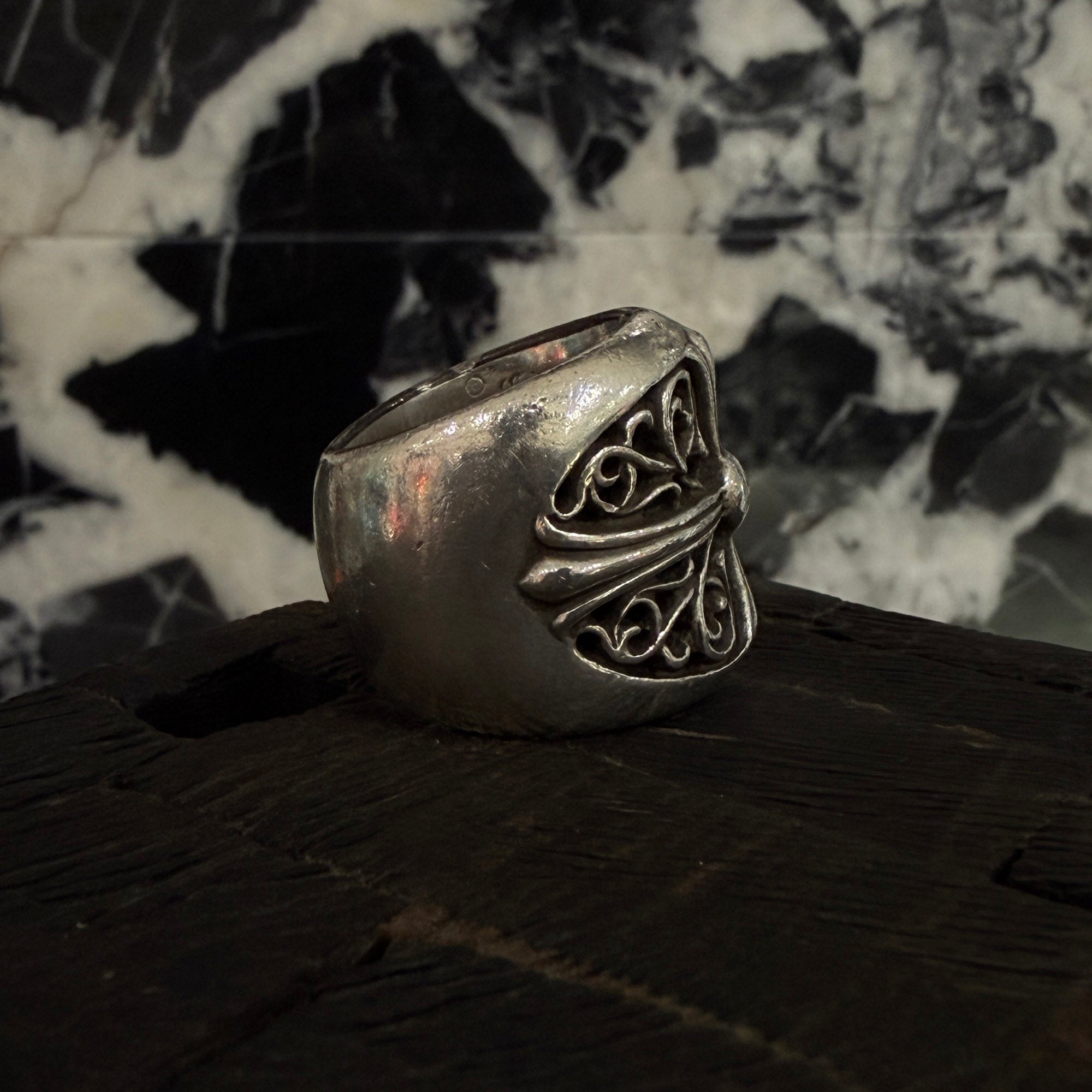 CHROME HEARTS Classic Oval Cross Ring Size 18.5号 クロムハーツ クラシック オーバルクロス リング サイズ18.5号