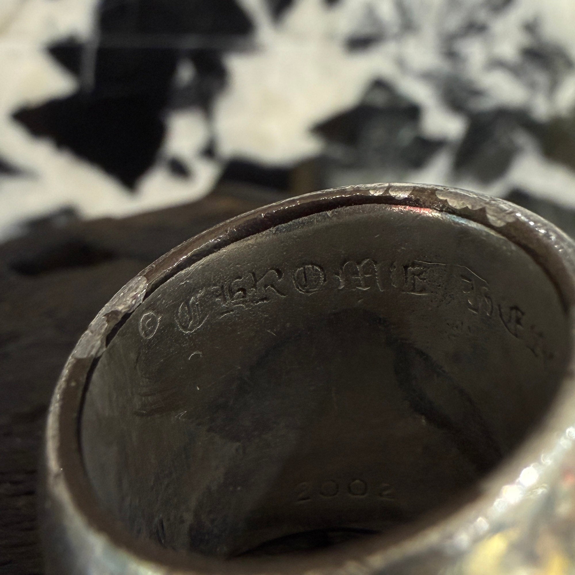 CHROME HEARTS Classic Oval Cross Ring Size 18.5号 クロムハーツ