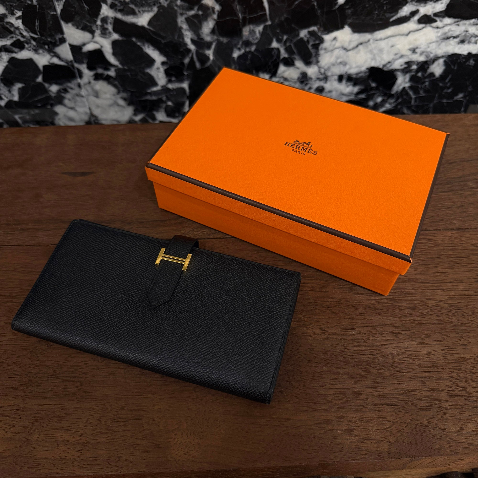 HERMES Bearn Soufflet ”NOIR” Leather Wallet U刻印 エルメス ベアンスフレ ”ノアール” レザーウォレット U刻印