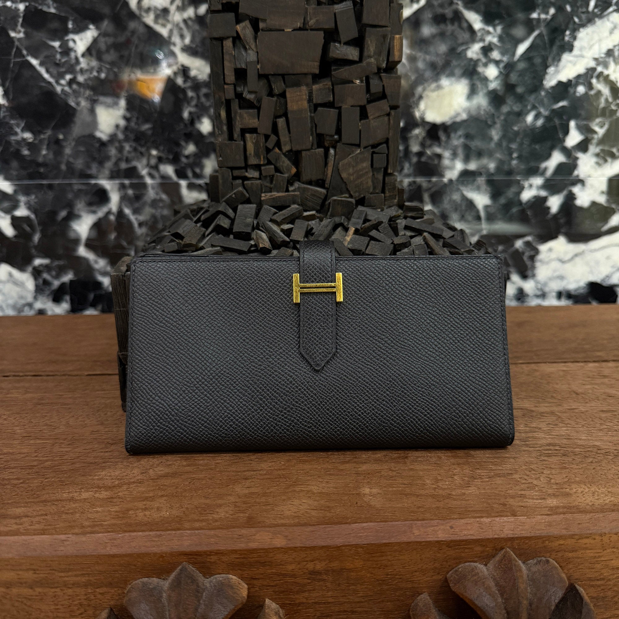 HERMES Bearn Soufflet ”NOIR” Leather Wallet U刻印 エルメス ベアンスフレ ”ノアール” レザーウォレット U刻印