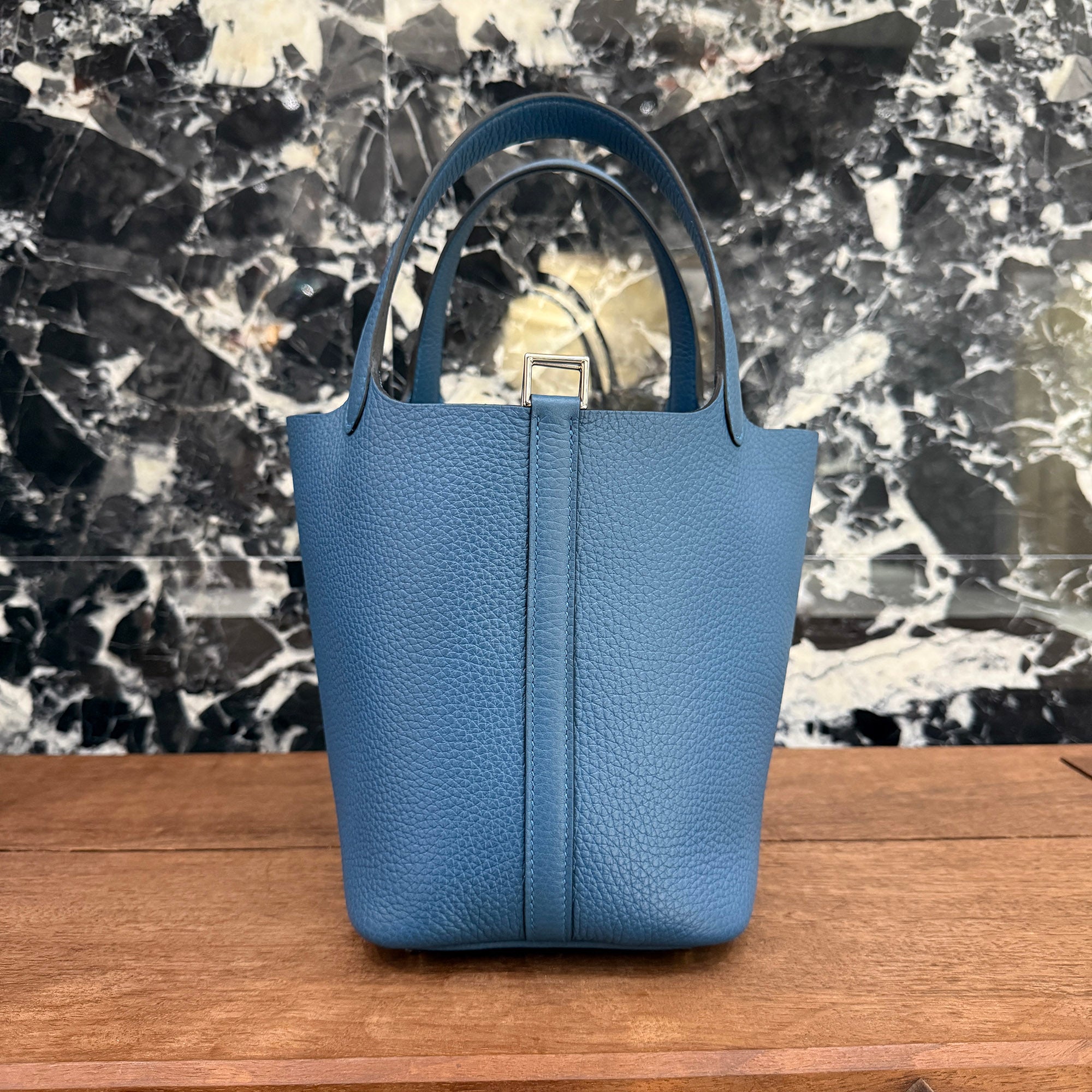 HERMES Picotin Lock PM "New Bleu Jean" G刻印 エルメス ピコタンロックPM "ニューブルージーン" ハンドバッグ G刻印