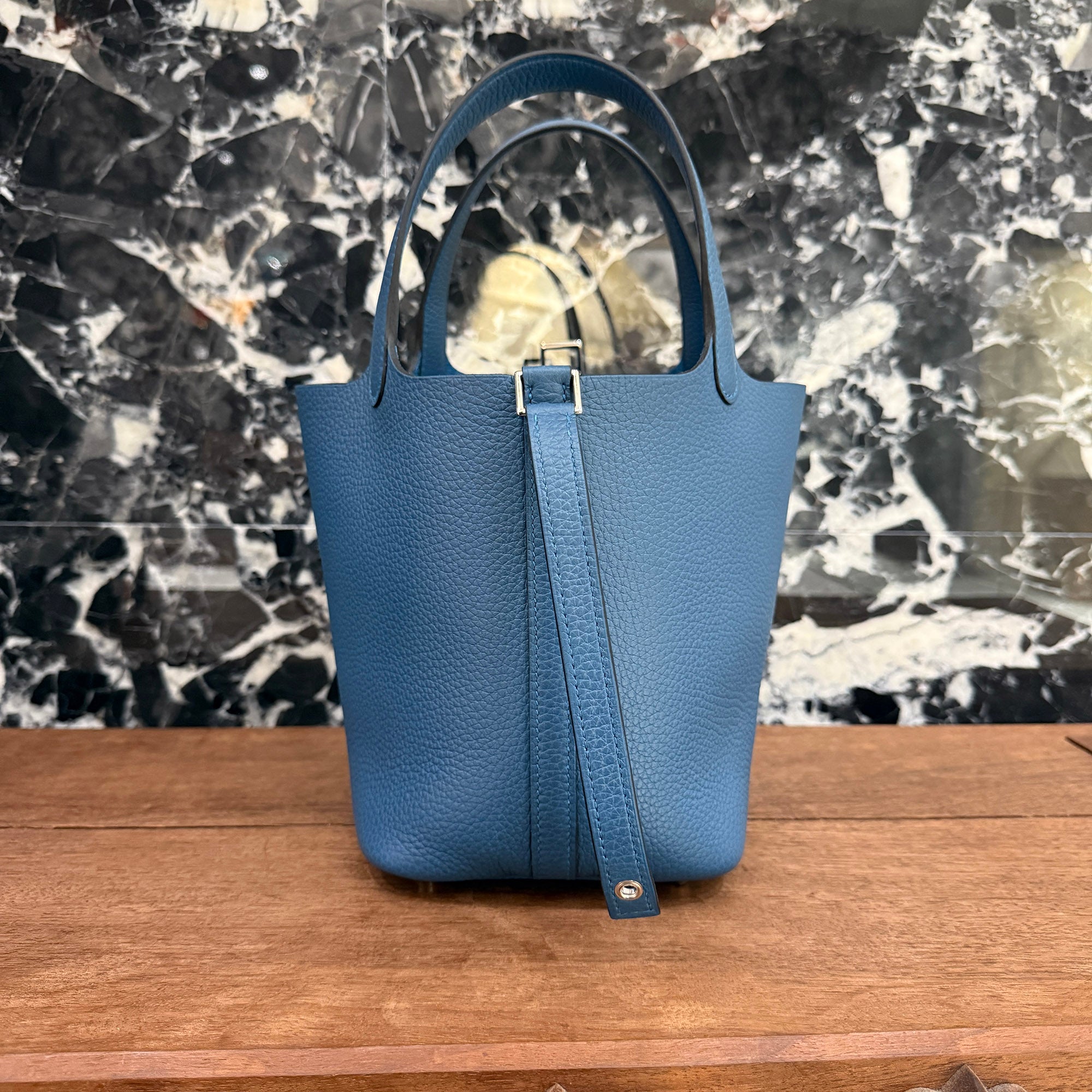HERMES Picotin Lock PM "New Bleu Jean" G刻印 エルメス ピコタンロックPM "ニューブルージーン" ハンドバッグ G刻印