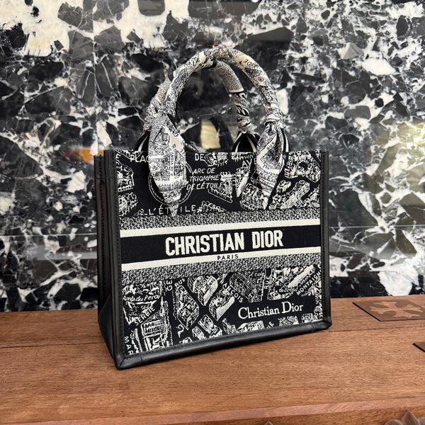 DIOR Plan de Paris Book Tote Bag Small ディオール プラン・ドゥ・パリ柄 ブックトートバッグ スモール