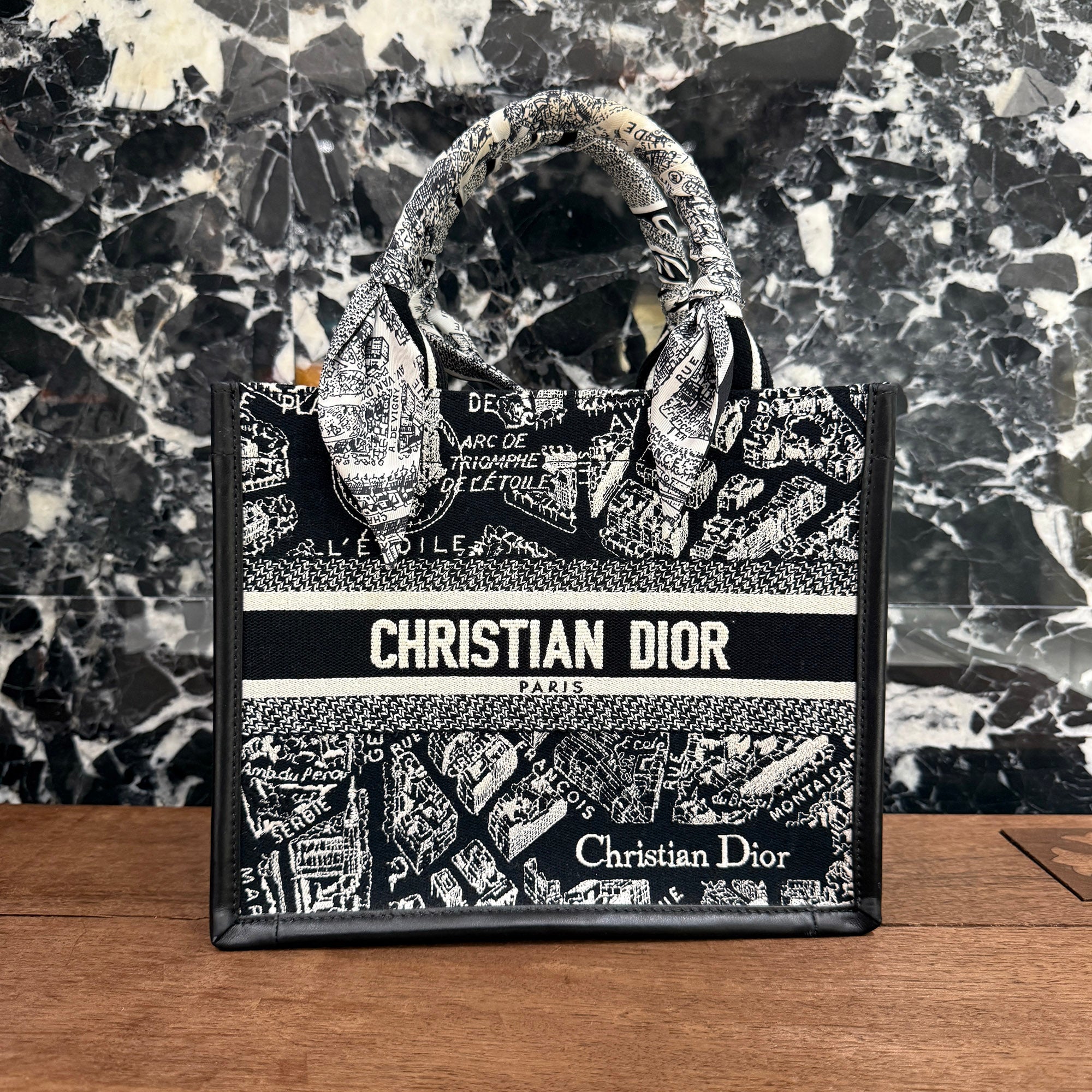 DIOR Plan de Paris Book Tote Bag Small ディオール プラン・ドゥ・パリ柄 ブックトートバッグ スモール