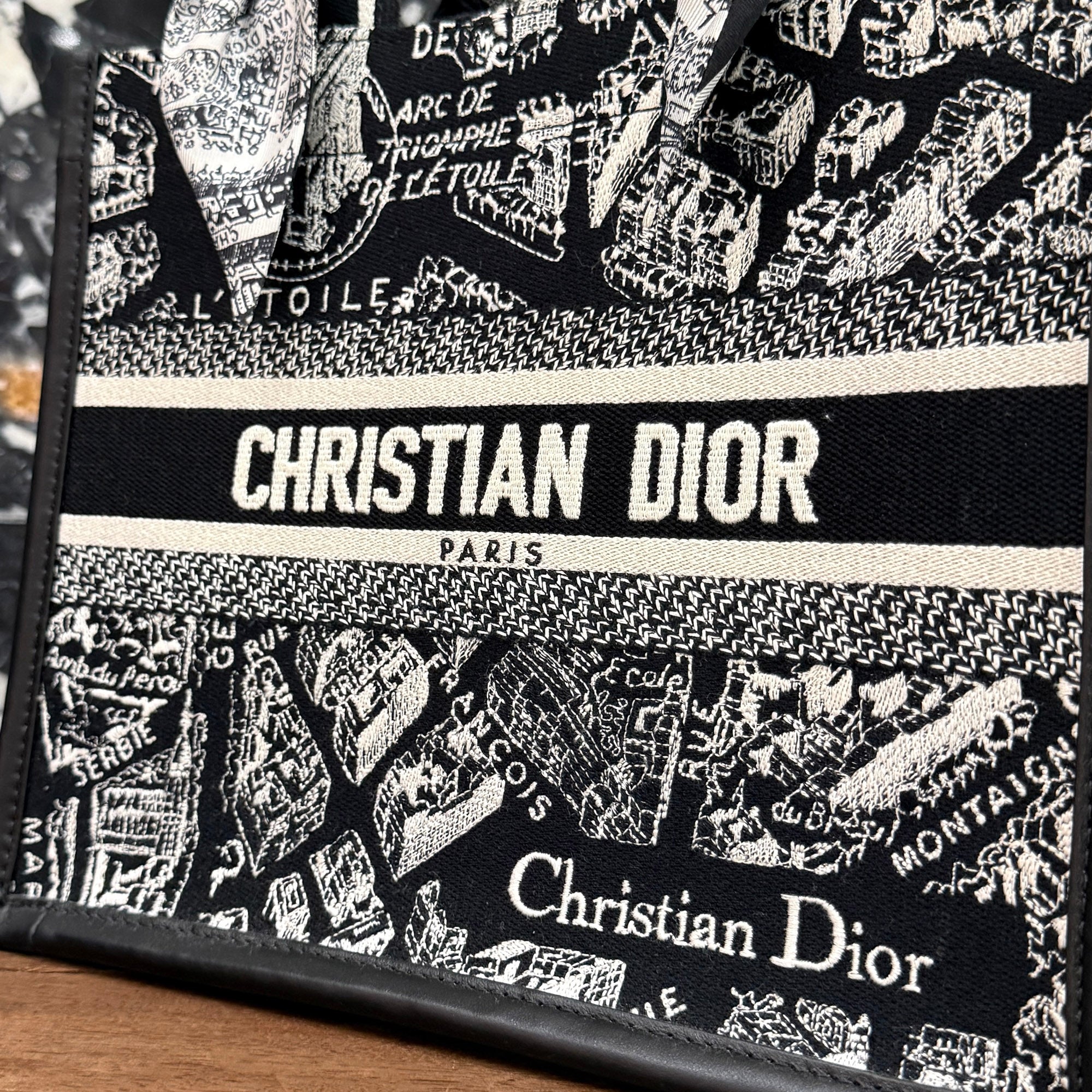 DIOR Plan de Paris Book Tote Bag Small ディオール プラン・ドゥ・パリ柄 ブックトートバッグ スモール