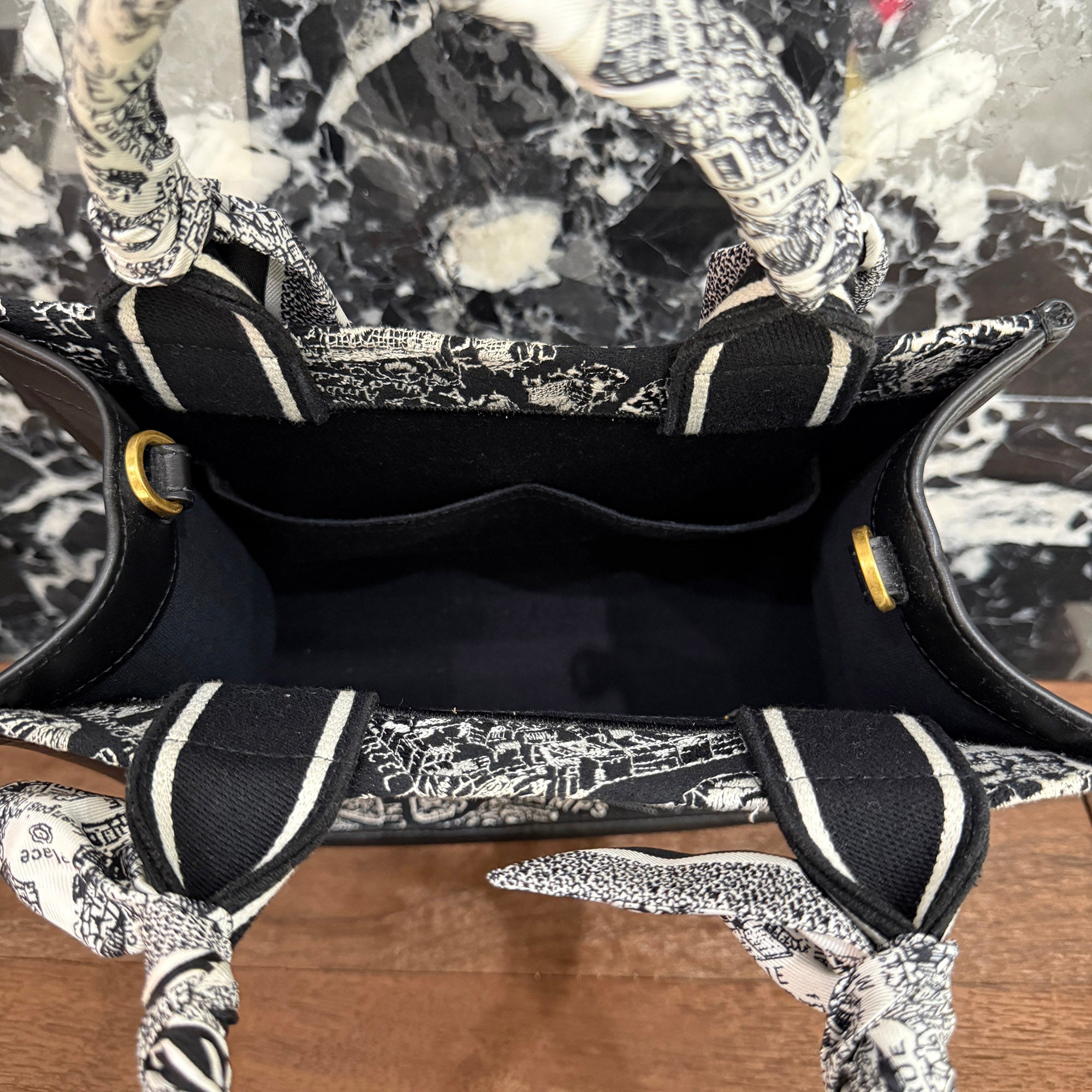 DIOR Plan de Paris Book Tote Bag Small ディオール プラン・ドゥ・パリ柄 ブックトートバッグ スモール