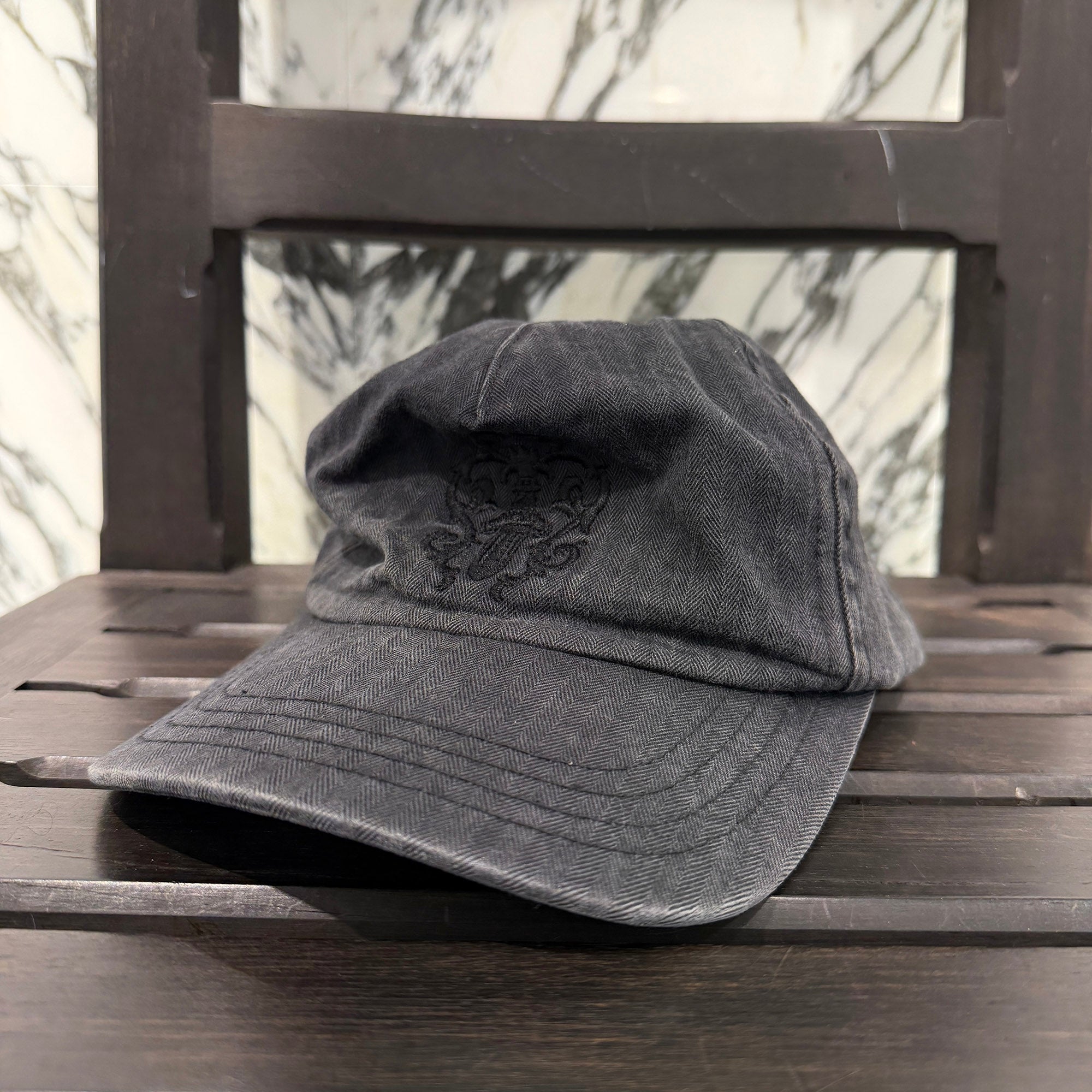 CHROME HEARTS 2024SS Vine Dagger Embroidery Herringbone Denim Trucker Cap Size ONE SIZE (53-60) クロムハーツ ヴァインダガー 刺繍 ヘリンボーン デニム トラッカーキャップ サイズONE SIZE (53-60)