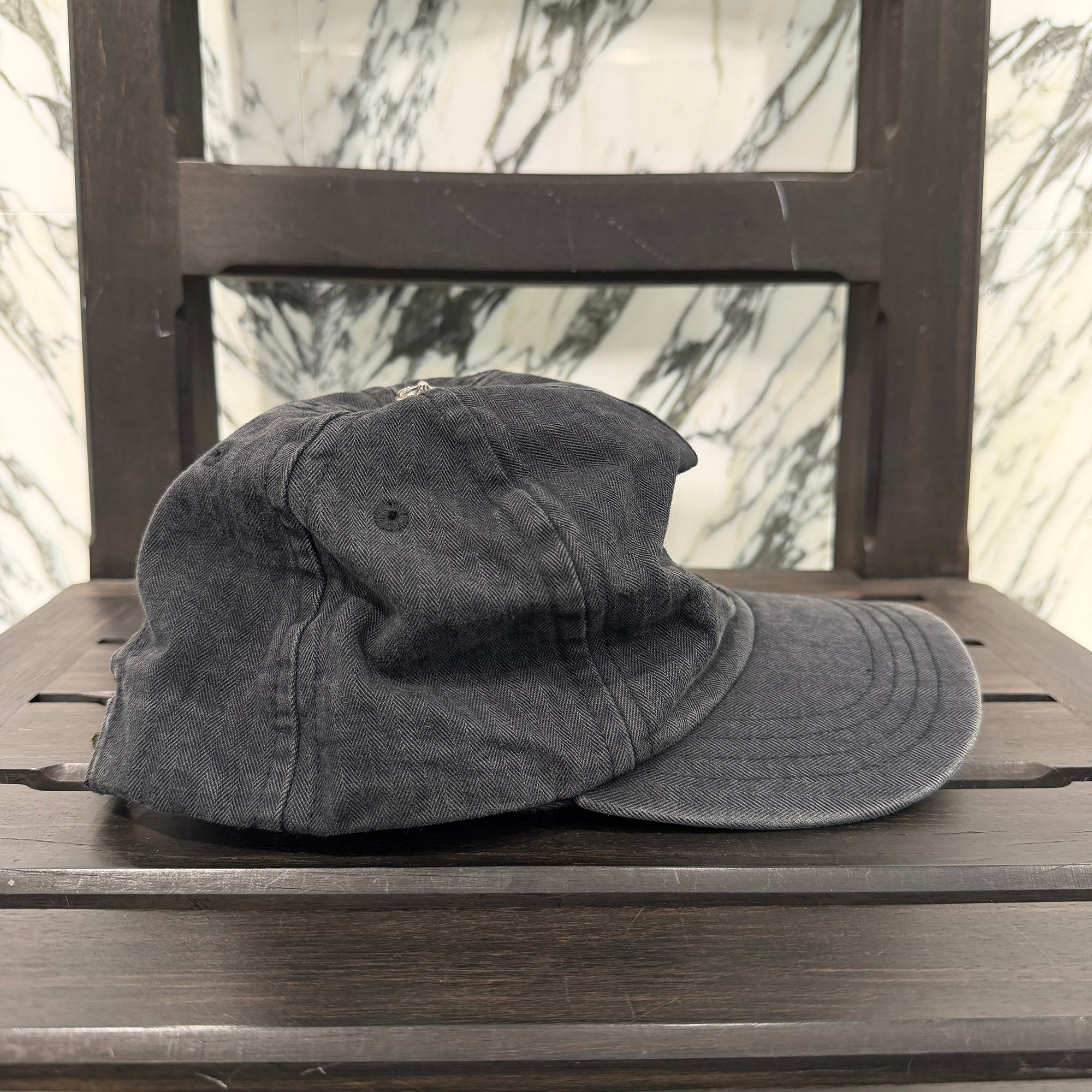 CHROME HEARTS 2024SS Vine Dagger Embroidery Herringbone Denim Trucker Cap Size ONE SIZE (53-60) クロムハーツ ヴァインダガー 刺繍 ヘリンボーン デニム トラッカーキャップ サイズONE SIZE (53-60)