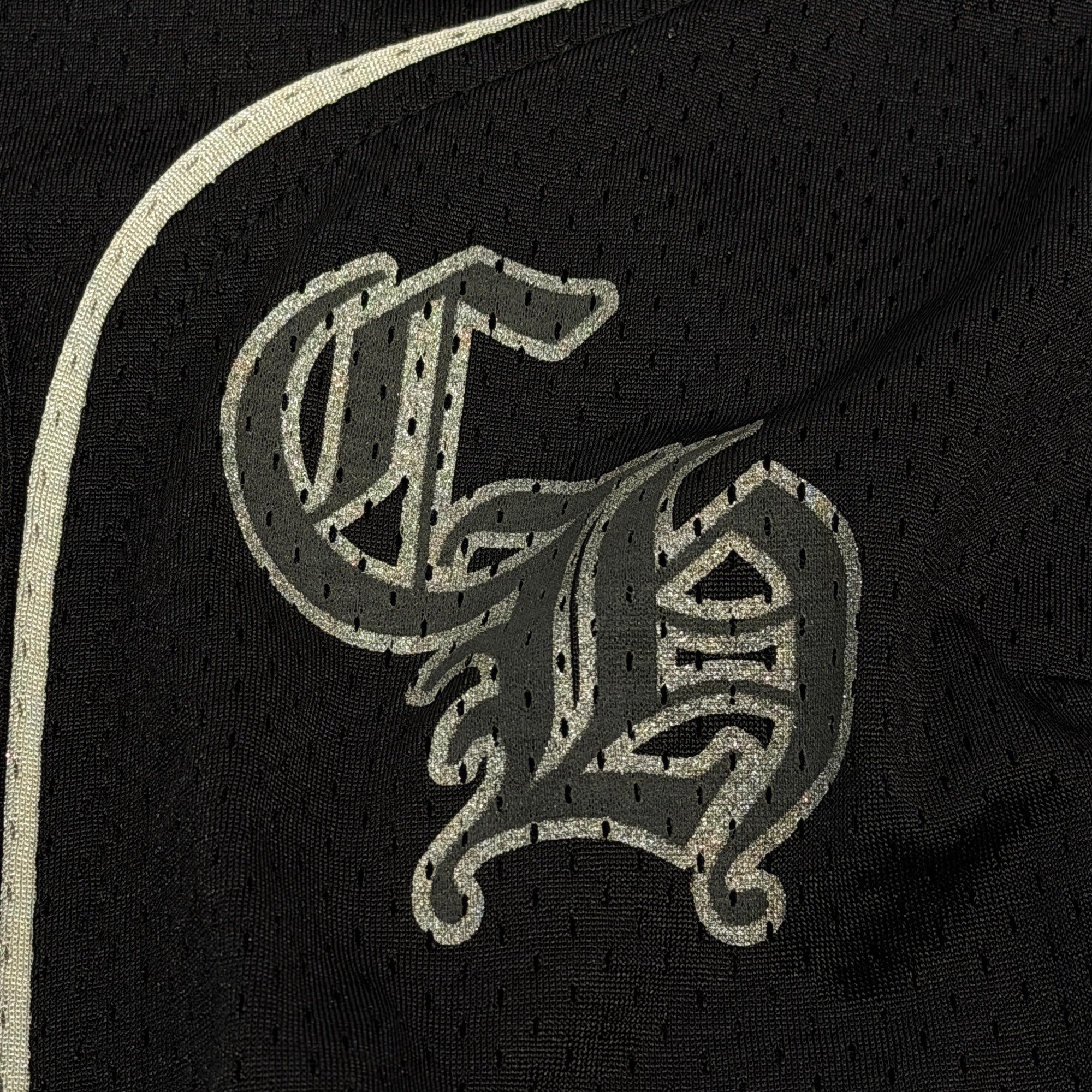 CHROME HEARTS Cross Ball Button Mesh Warm Up Jersey Dress Size M クロムハーツ クロスボール ボタン メッシュウォームアップジャージー ドレス サイズM