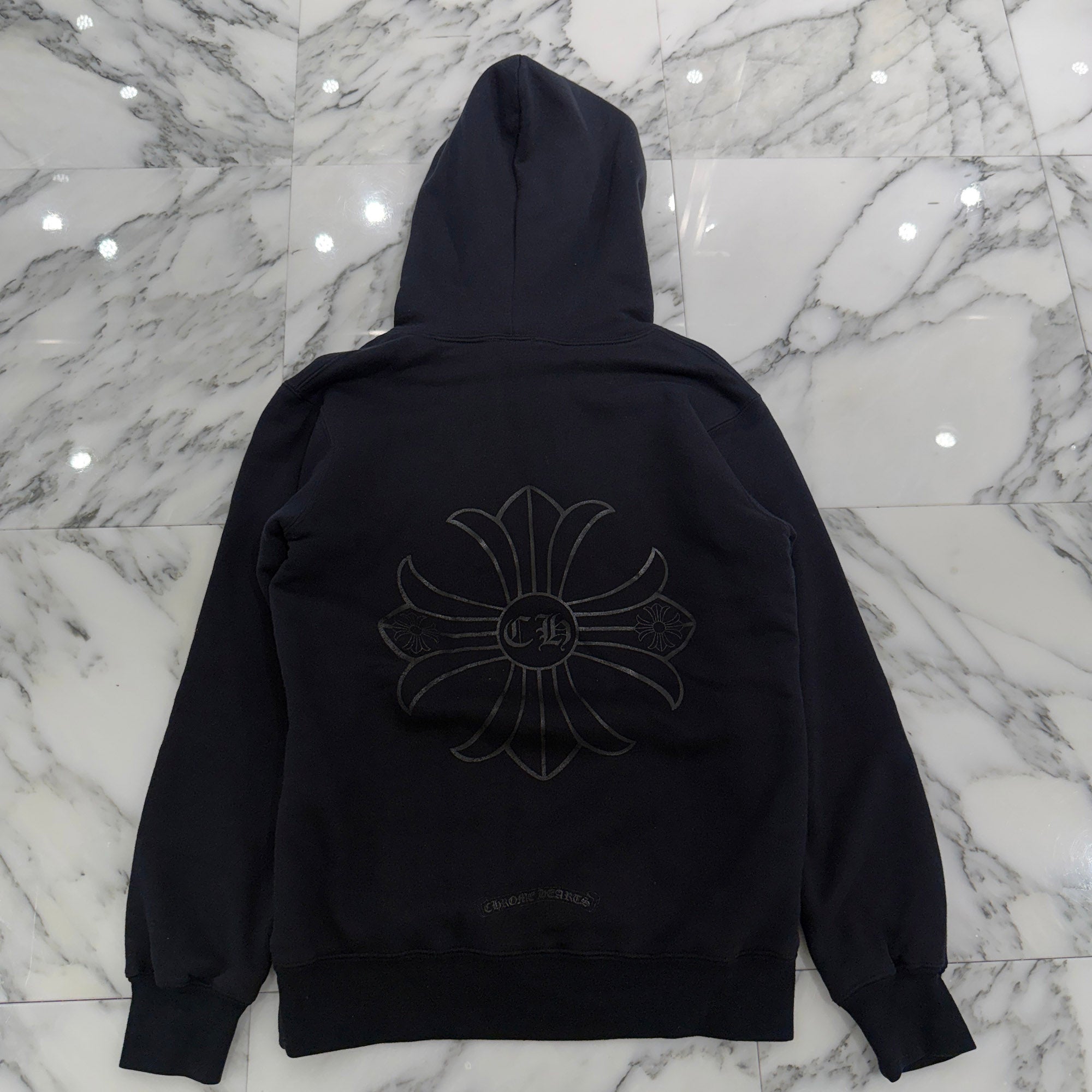 CHROME HEARTS Back CH Plus Print Thermal Pullover Hoodie Size S クロムハーツ バック CHプラス プリント サーマル プルオーバー フーディ サイズS