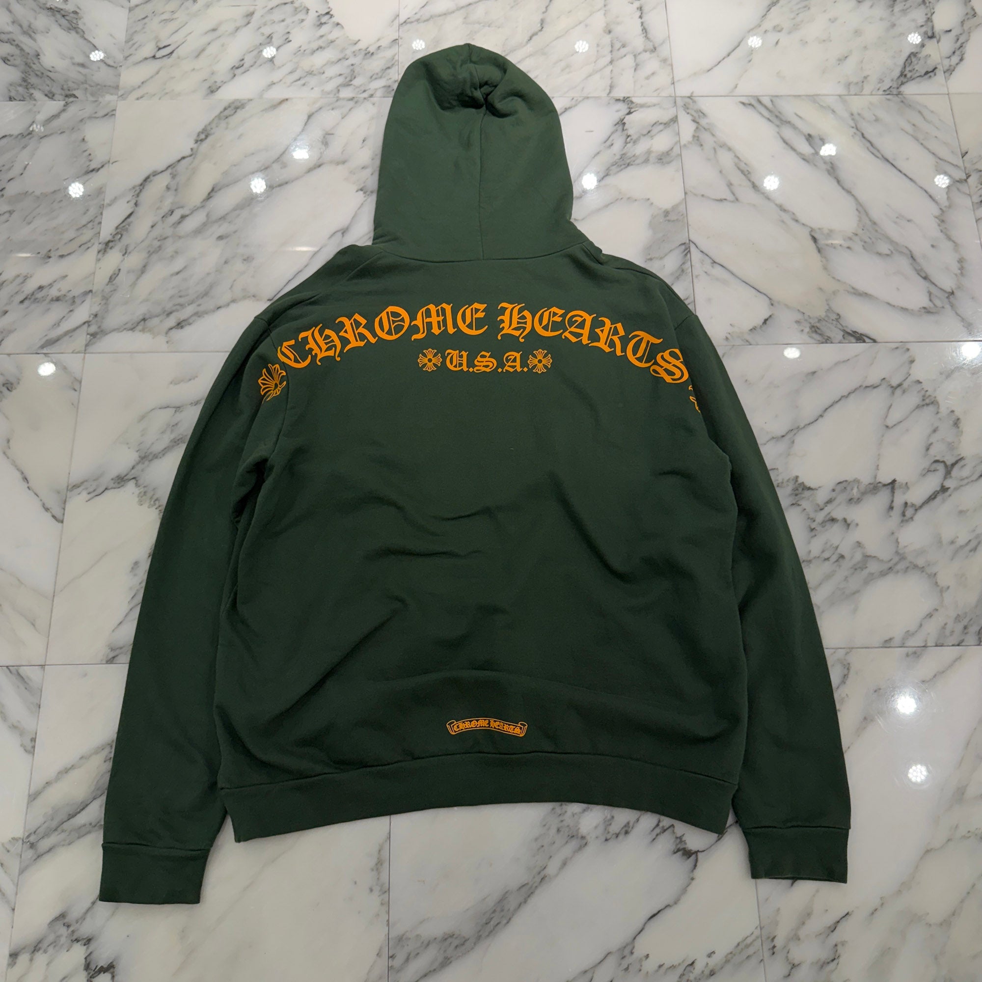 CHROME HEARTS 2025SS Online Limited Back Arch Logo USA Pullover Hoodie Size L クロムハーツ オンライン限定 バック アーチロゴUSA プルオーバーフーディ サイズL