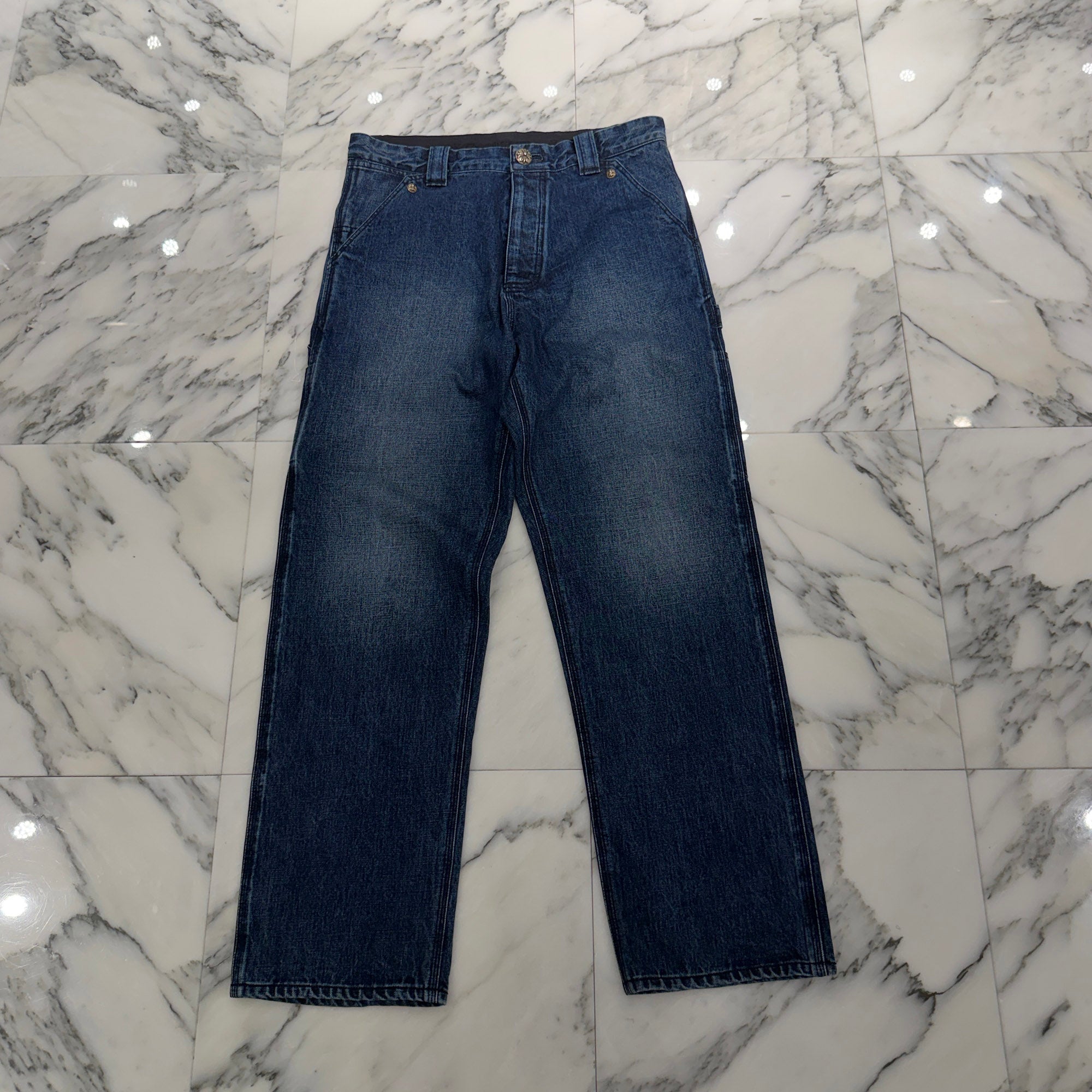 CHROME HEARTS Cross Ball Button Denim Pants Size 31 クロムハーツ クロスボールボタン デニムパンツ サイズ31