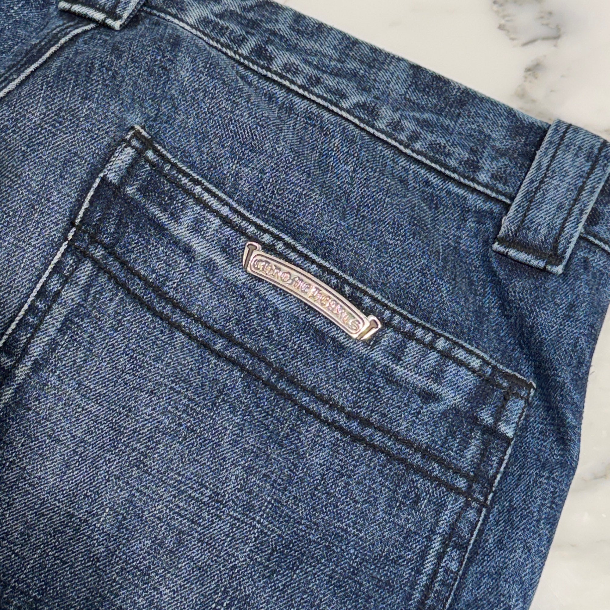 CHROME HEARTS Cross Ball Button Denim Pants Size 31 クロムハーツ クロスボールボタン デニムパンツ サイズ31