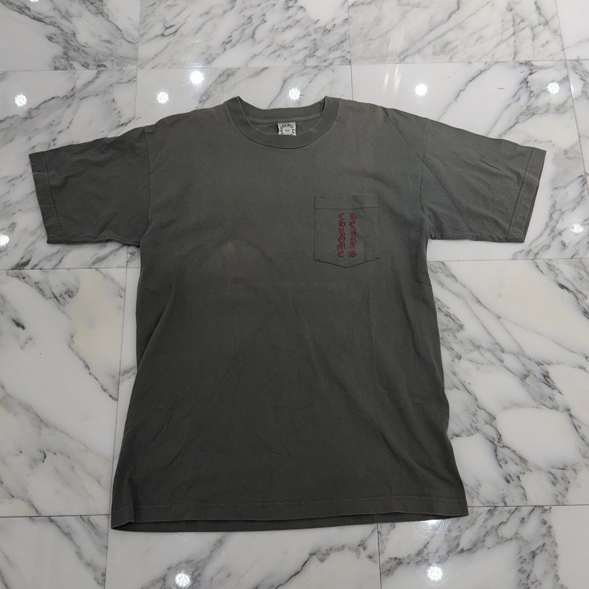 CHROME HEARTS Intellectual Gallery Limited Vertical Logo Back Scroll Tee Size L クロムハーツ インテレクチュアルギャラリー限定 ヴァーティカルロゴ バックスクロールTシャツ サイズL