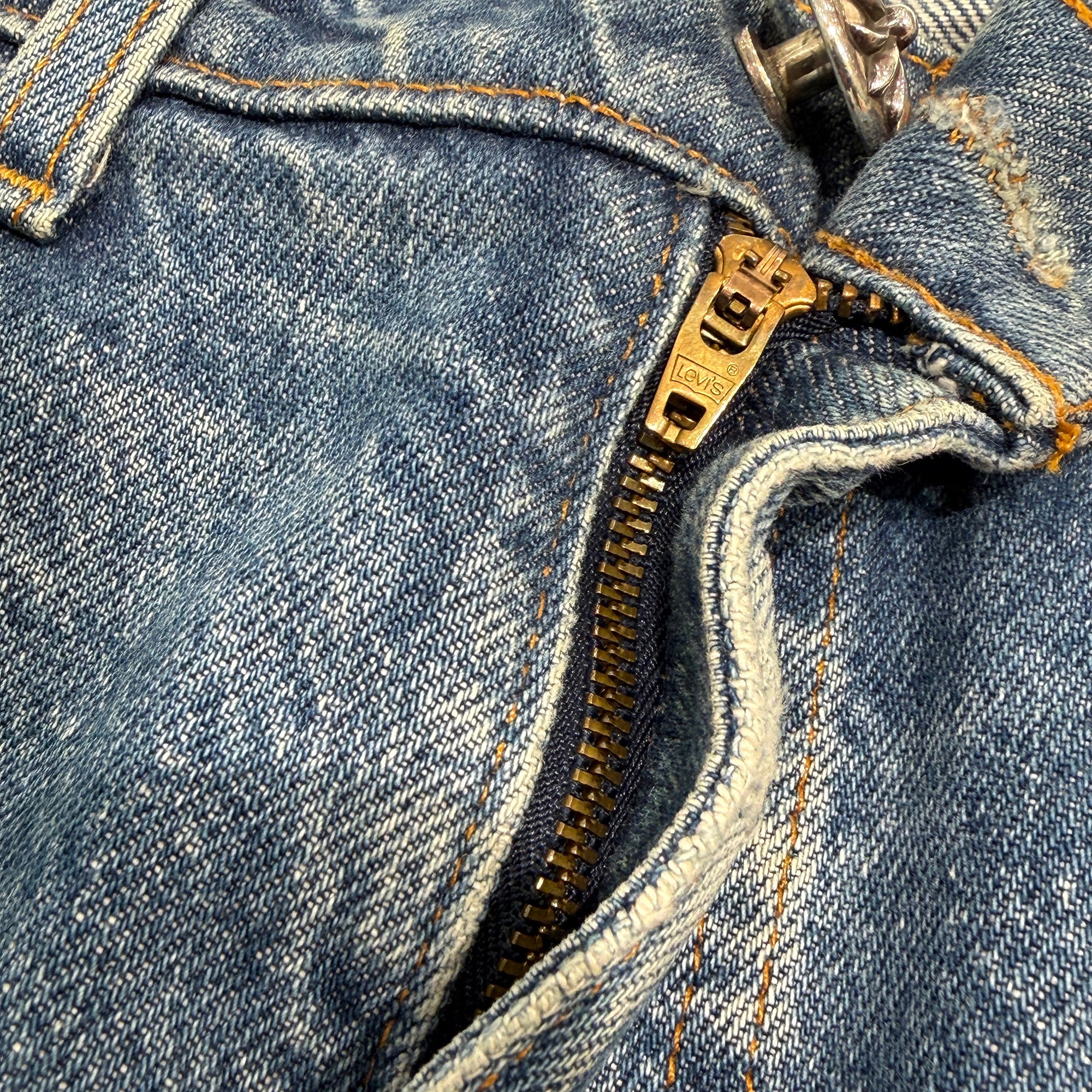 CHROME HEARTS × Levi's VNTG Leather Cross Patch Denim Pants Size 29 クロムハーツ × リーバイス ヴィンテージ レザークロスパッチ デニムパンツ サイズ29