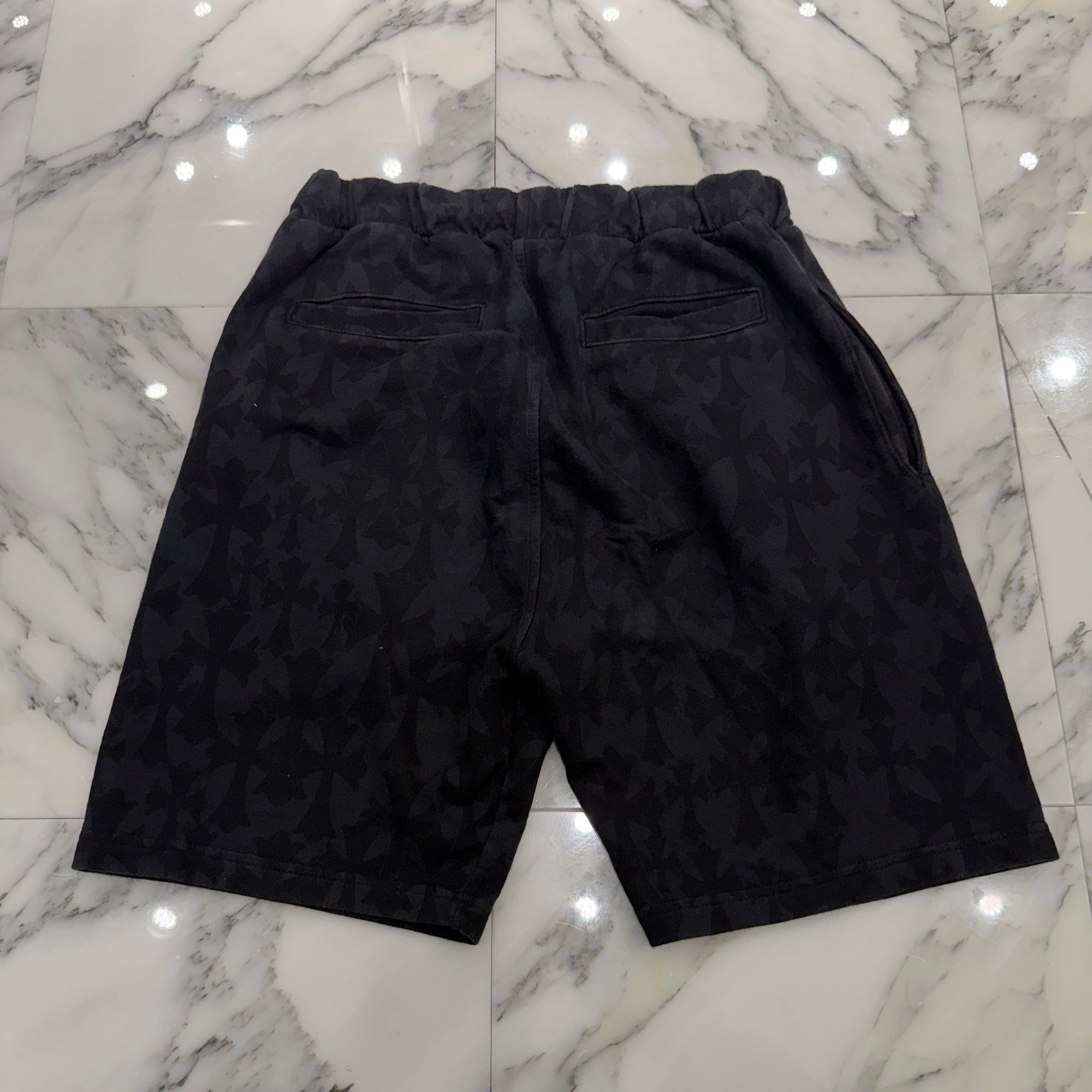 CHROME HEARTS 2024SS Graveyard Cemetery Cross Half Pants Size L クロムハーツ グレイブヤード セメタリークロス ハーフパンツ サイズL