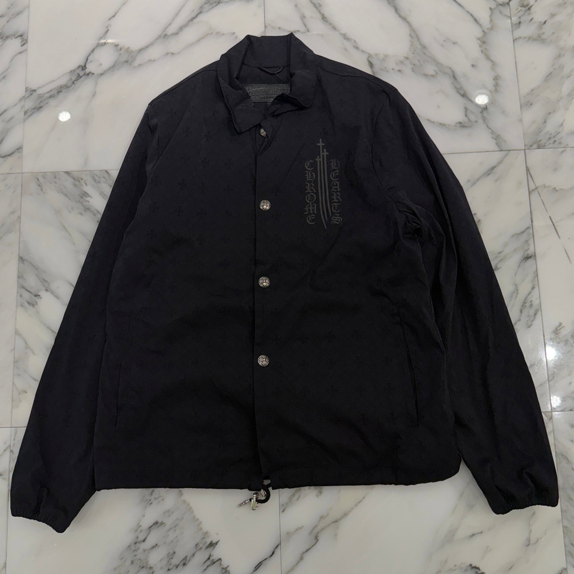 CHROME HEARTS Made In Hollywood CH Plus Eye Chart Coach Jacket Size S クロムハーツ メイドインハリウッド CHプラス アイチャート コーチジャケット サイズS