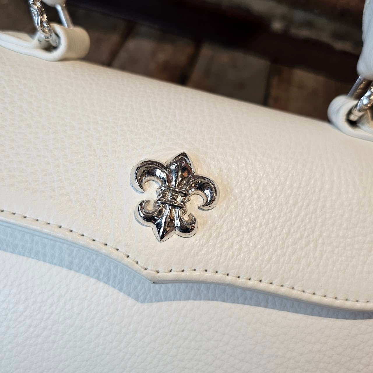 CHROME HEARTS DOG ADAMS BS FLARE Leather Shoulder Hand Bag クロムハーツ ドッグアダムズ BSフレア レザー ショルダー ハンドバッグ