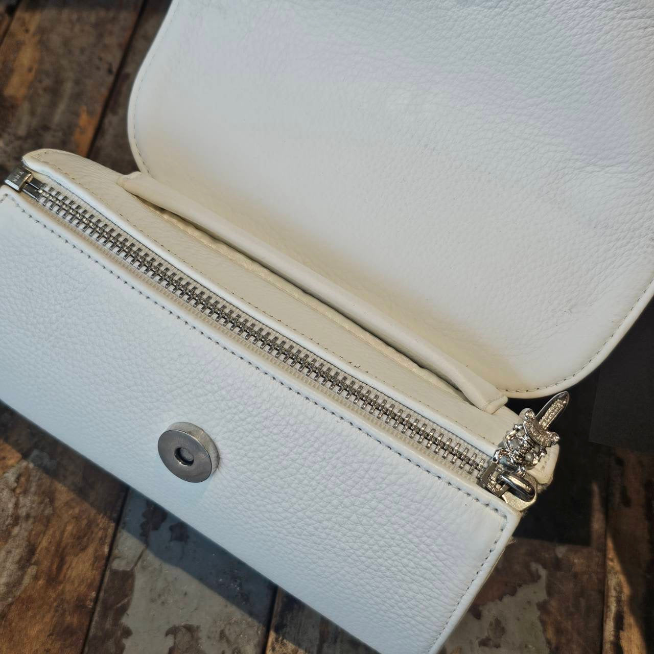 CHROME HEARTS DOG ADAMS BS FLARE Leather Shoulder Hand Bag クロムハーツ ドッグアダムズ BSフレア レザー ショルダー ハンドバッグ