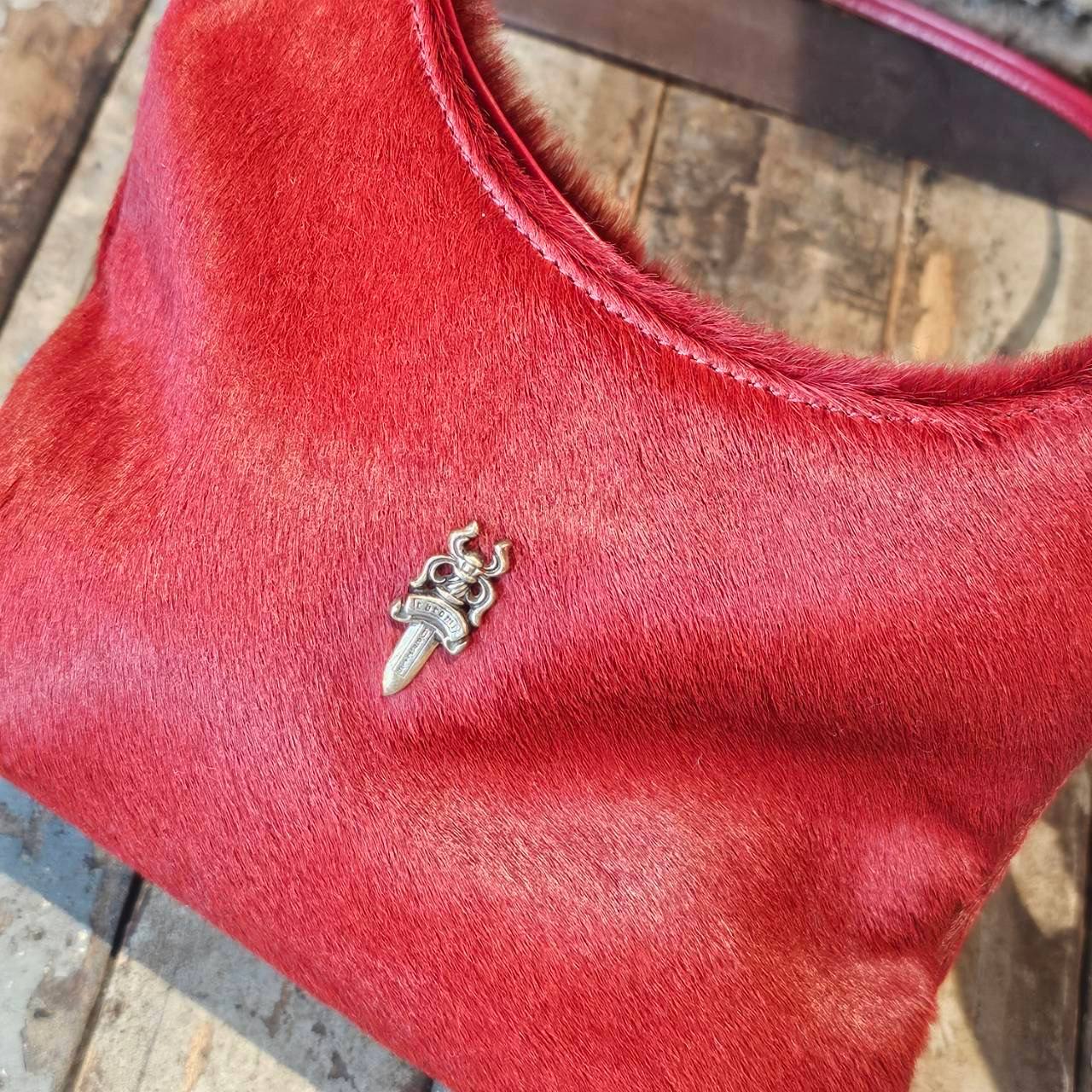 CHROME HEARTS Pony Hair VIV Dagger Hand Bag クロムハーツ ポニーヘア ヴィヴ ダガー ハンドバッグ