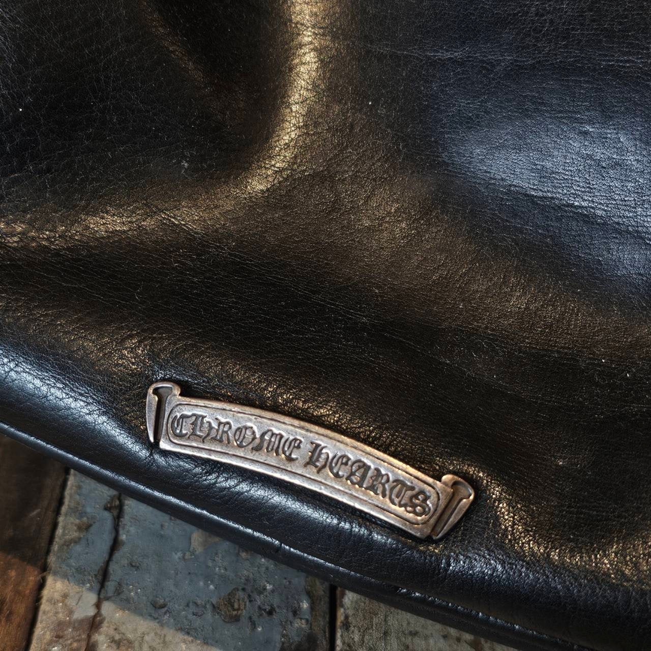 CHROME HEARTS JJ Dean Leather Riders Hand Bag クロムハーツ JJ ディーン レザー ライダース ハンドバッグ