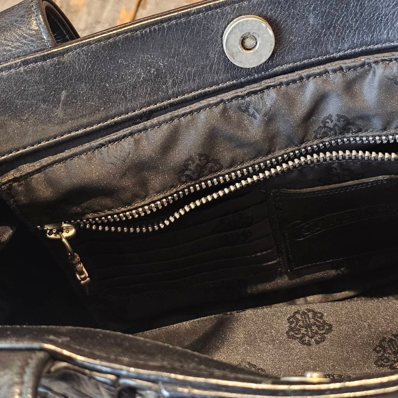 CHROME HEARTS JJ Dean Leather Riders Hand Bag クロムハーツ JJ ディーン レザー ライダース ハンドバッグ