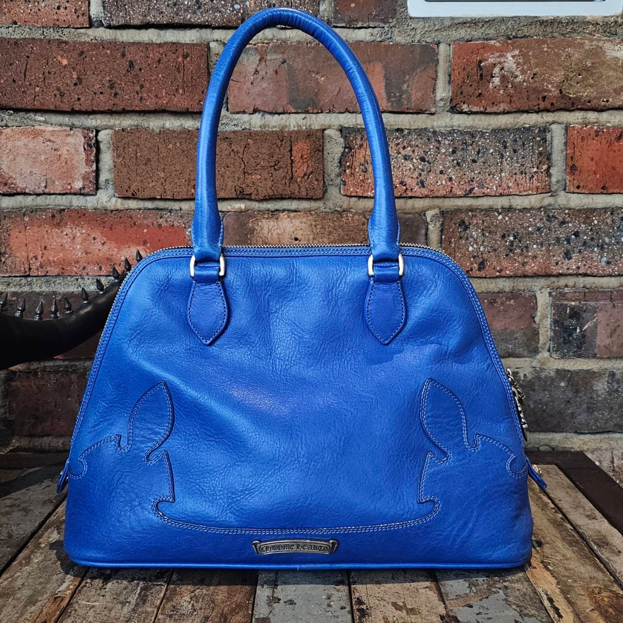 CHROME HEARTS SLOUCHY MO BS Flare Leather Hand Bag クロムハーツ スラウチー モー BSフレア レザー ハンドバッグ