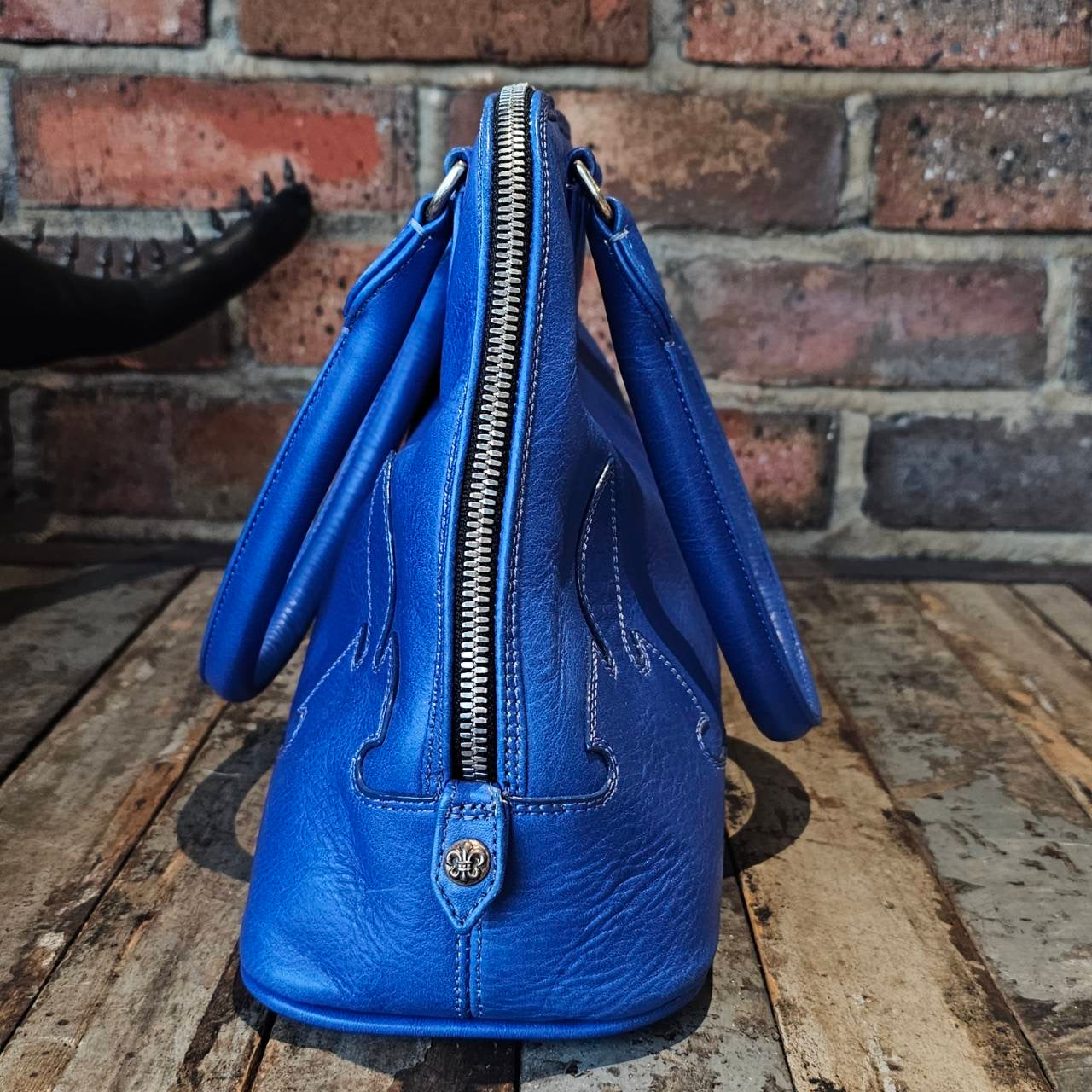 CHROME HEARTS SLOUCHY MO BS Flare Leather Hand Bag クロムハーツ スラウチー モー BSフレア レザー ハンドバッグ