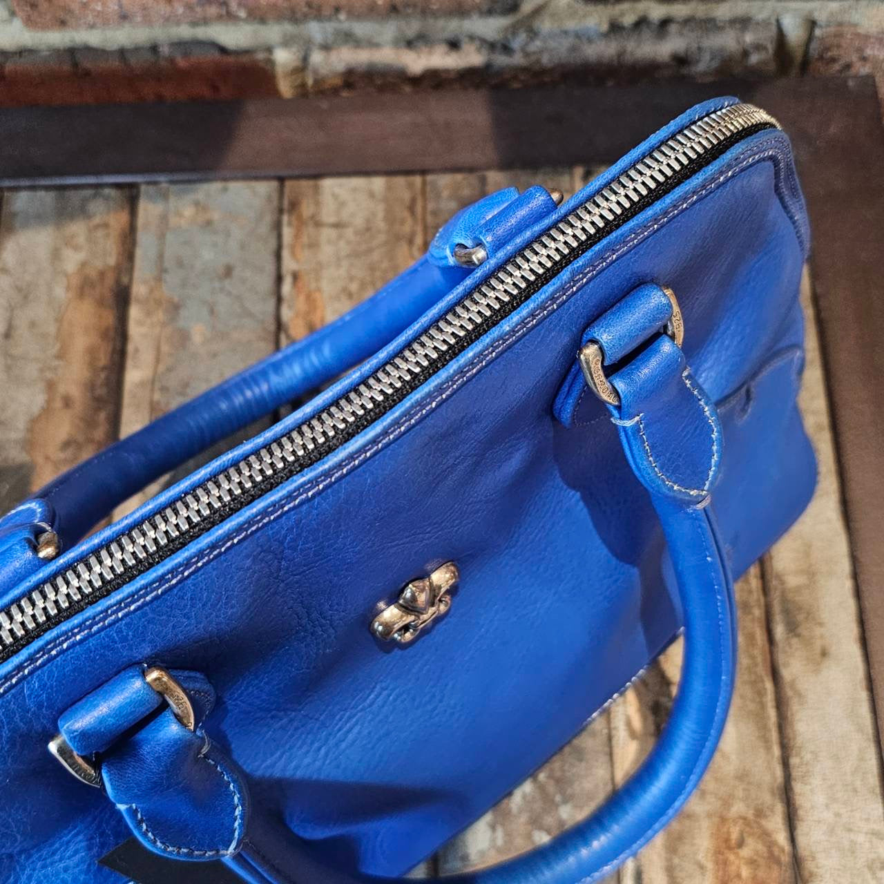 CHROME HEARTS SLOUCHY MO BS Flare Leather Hand Bag クロムハーツ スラウチー モー BSフレア レザー ハンドバッグ