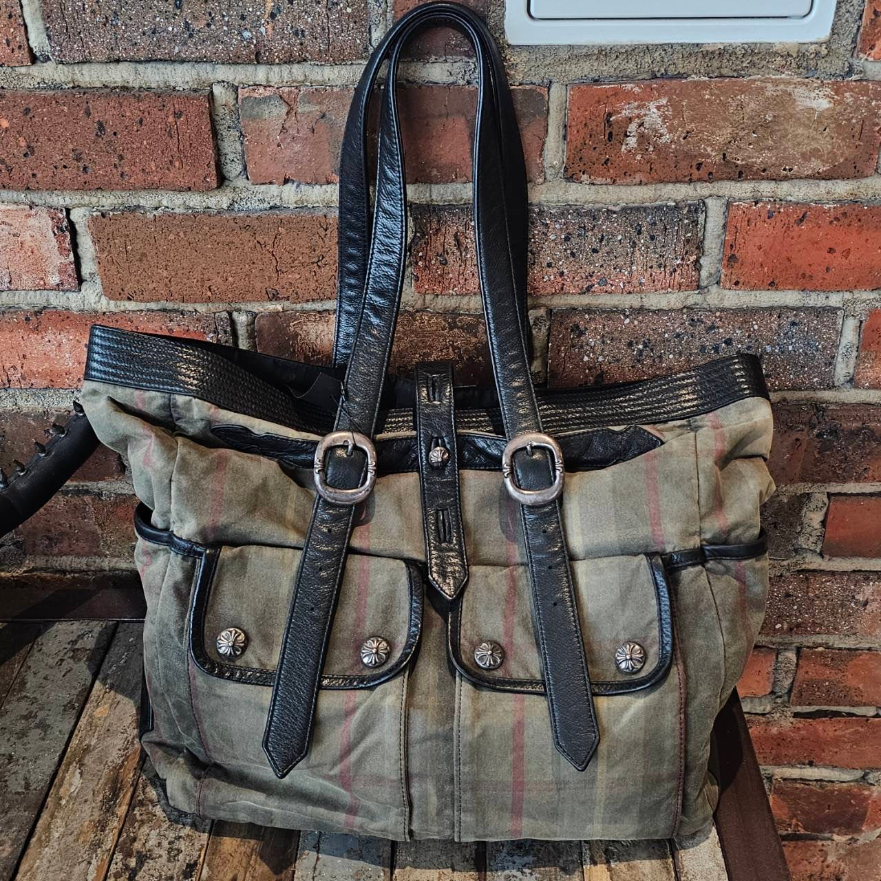CHROME HEARTS 2 Flap Pocket Gunslinger Tote Bag クロムハーツ 2フラップポケット ガンスリンガー トートバッグ