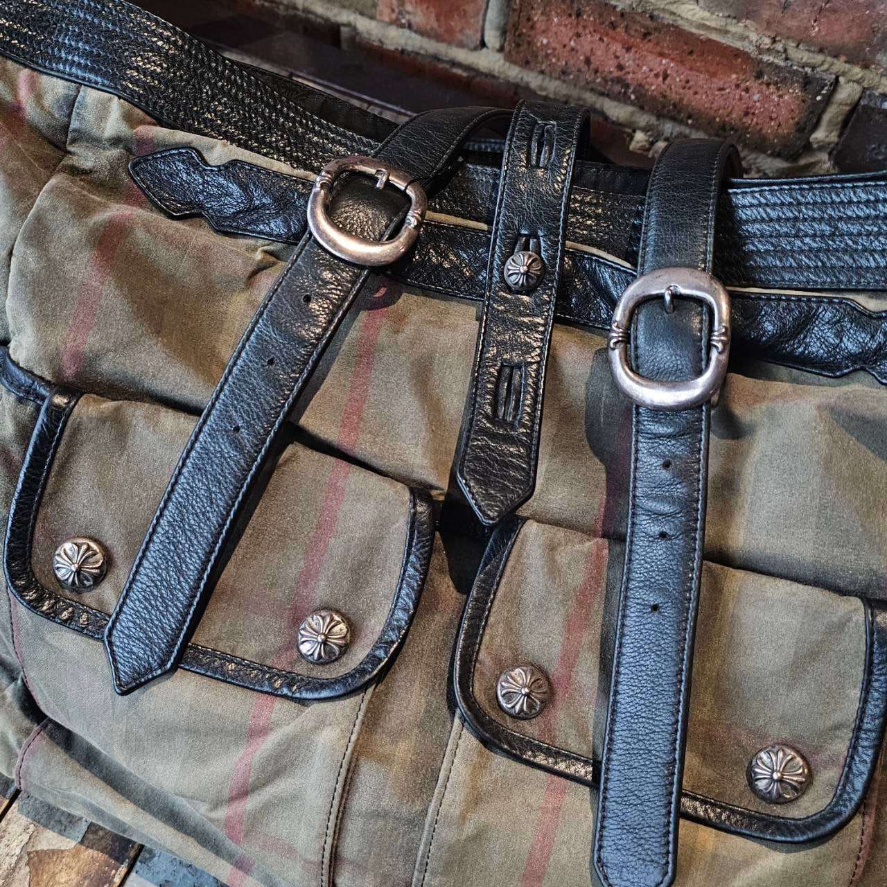 CHROME HEARTS 2 Flap Pocket Gunslinger Tote Bag クロムハーツ 2フラップポケット ガンスリンガー トートバッグ
