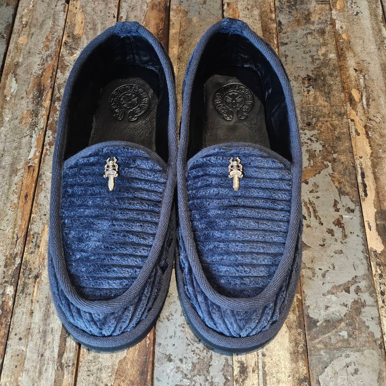 CHROME HEARTS Dagger Corduroy Slip On Size 41 クロムハーツ ダガー コーデュロイ スリッポン スリッパ シューズ サイズ41