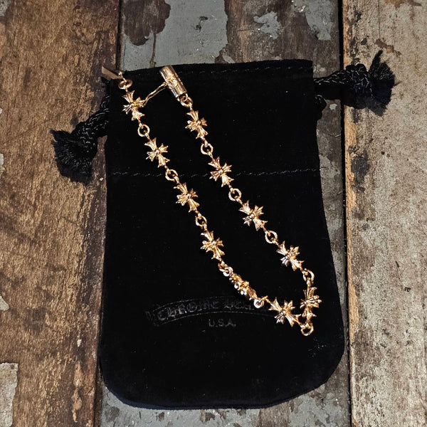 CHROME HEARTS 22K Tiny E CH Plus Bracelet 11 LINK クロムハーツ 22K タイニーE CHプラス ブレスレット 11リンク