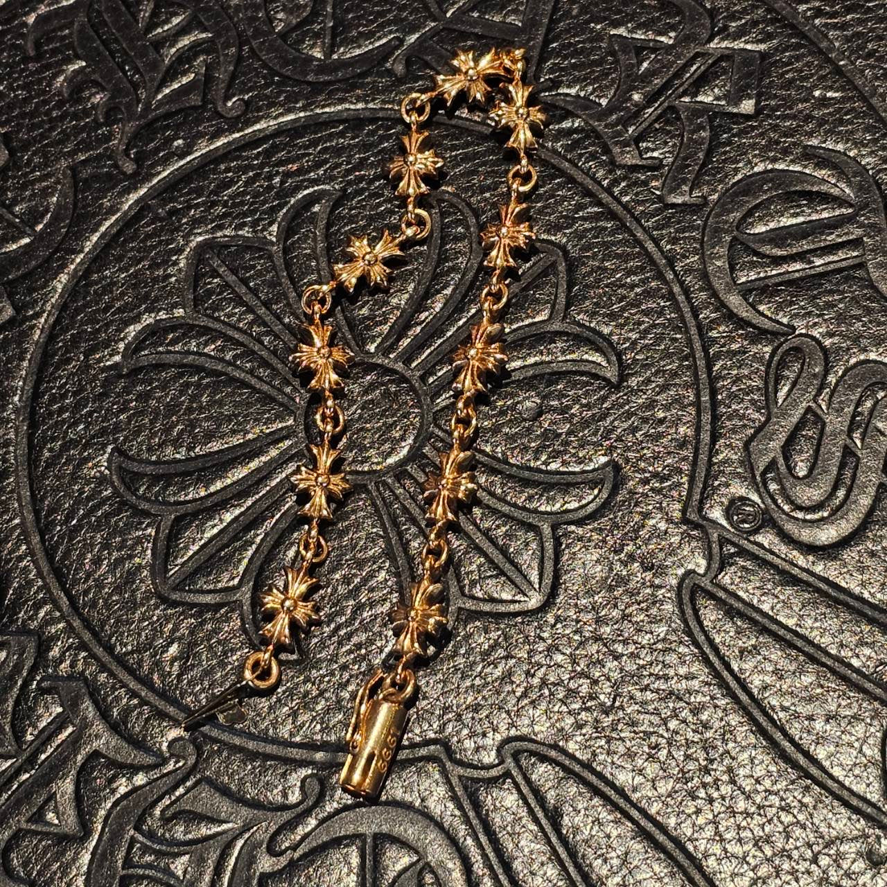 CHROME HEARTS 22K Tiny E CH Plus Bracelet 11 LINK クロムハーツ 22K タイニーE CHプラス ブレスレット 11リンク