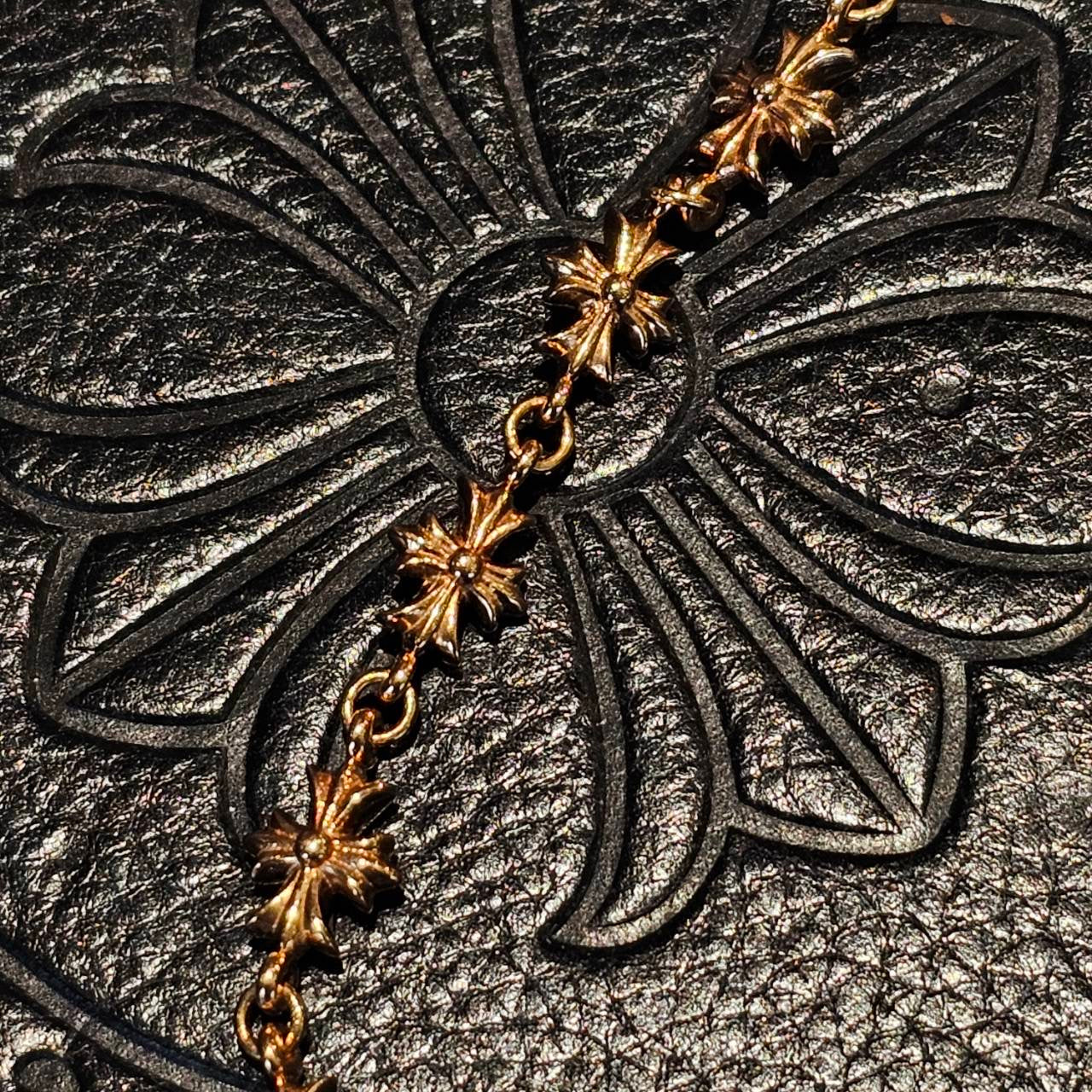 CHROME HEARTS 22K Tiny E CH Plus Bracelet 11 LINK クロムハーツ 22K タイニーE CHプラス ブレスレット 11リンク