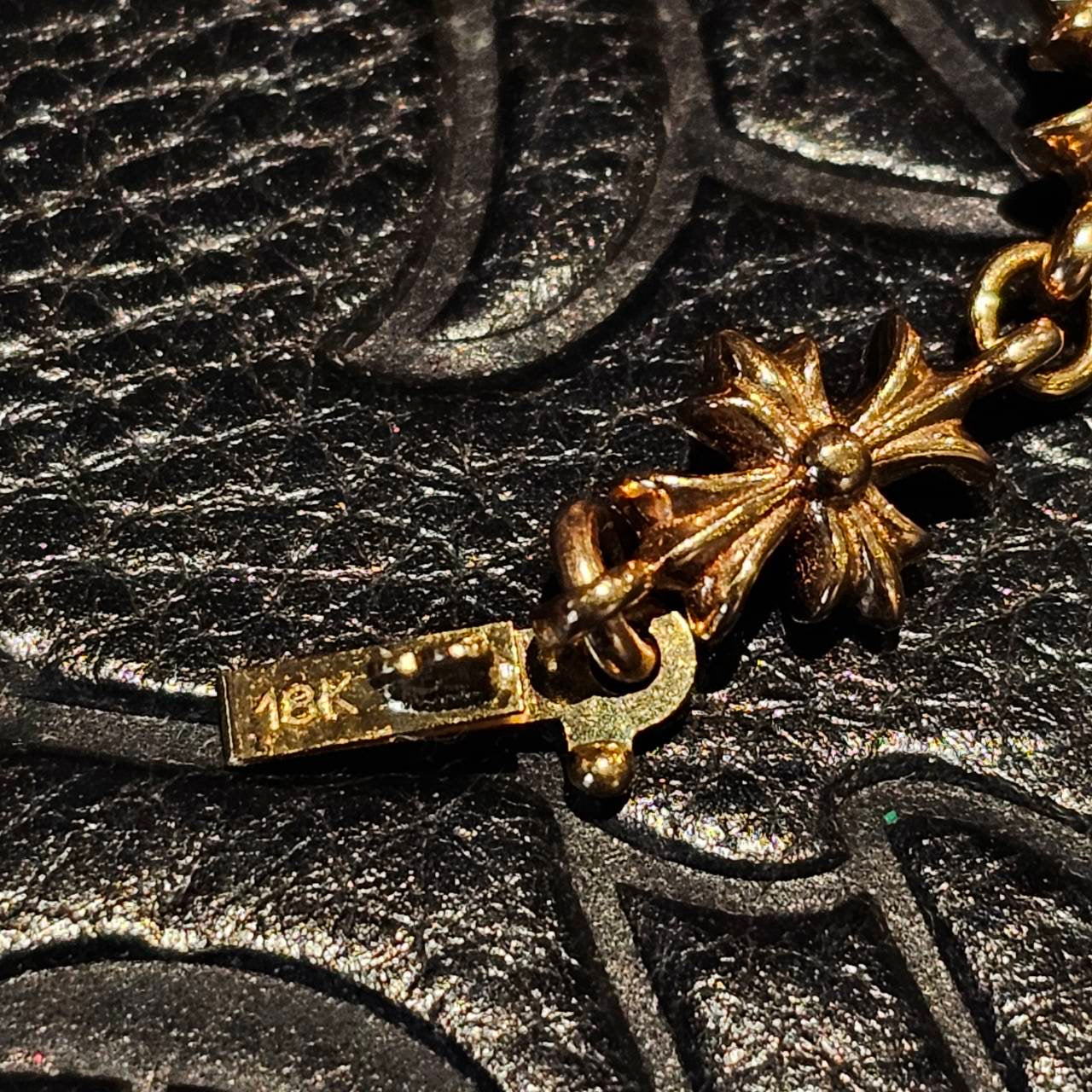 CHROME HEARTS 22K Tiny E CH Plus Bracelet 11 LINK クロムハーツ 22K タイニーE CHプラス ブレスレット 11リンク