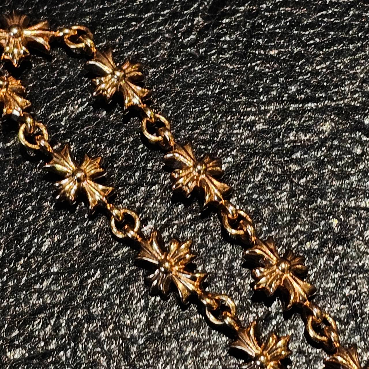 CHROME HEARTS 22K Tiny E CH Plus Bracelet 11 LINK クロムハーツ 22K タイニーE CHプラス ブレスレット 11リンク