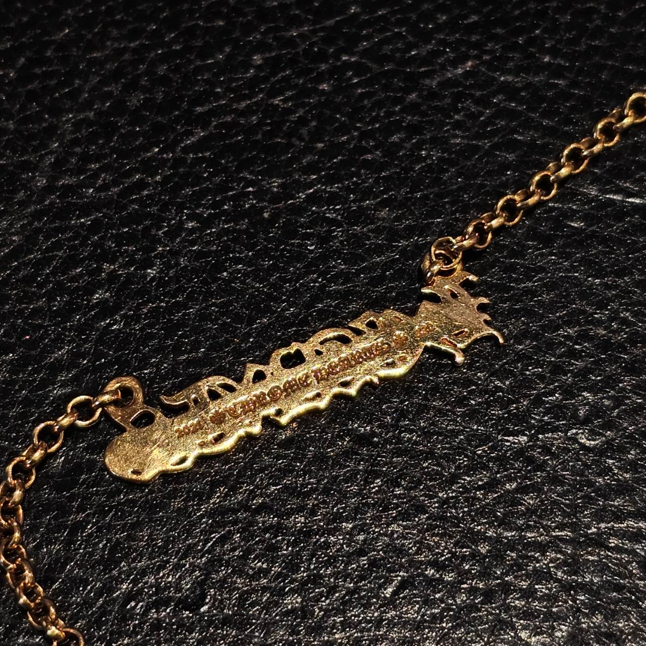 CHROME HEARTS 22K HEARTS Logo Roll Chain Necklace 16 Inch クロムハーツ 22K ハーツ ロゴ ロールチェーンネックレス サイズ16インチ