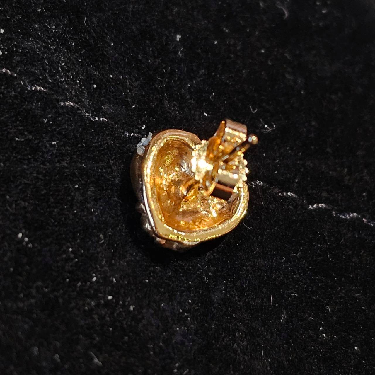 CHROME HEARTS 22K Viny Heart Stud Earring Pave Diamond クロムハーツ 22K ヴィニーハート スタッズ イヤリング ピアス パヴェヴェダイヤモンド