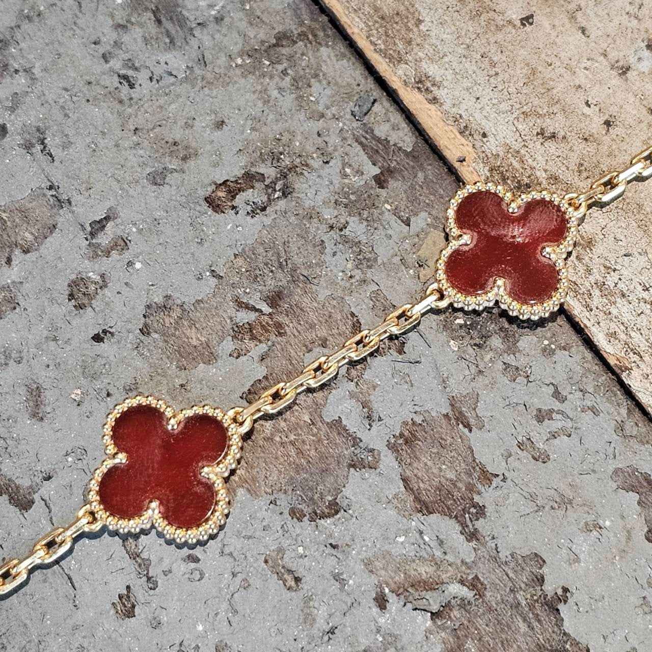 Van Cleef & Arpels Vintage Alhambra 5 Motif Bracelet ヴァンクリーフ＆アーペル ヴィンテージ アルハンブラ 5モチーフブレスレット