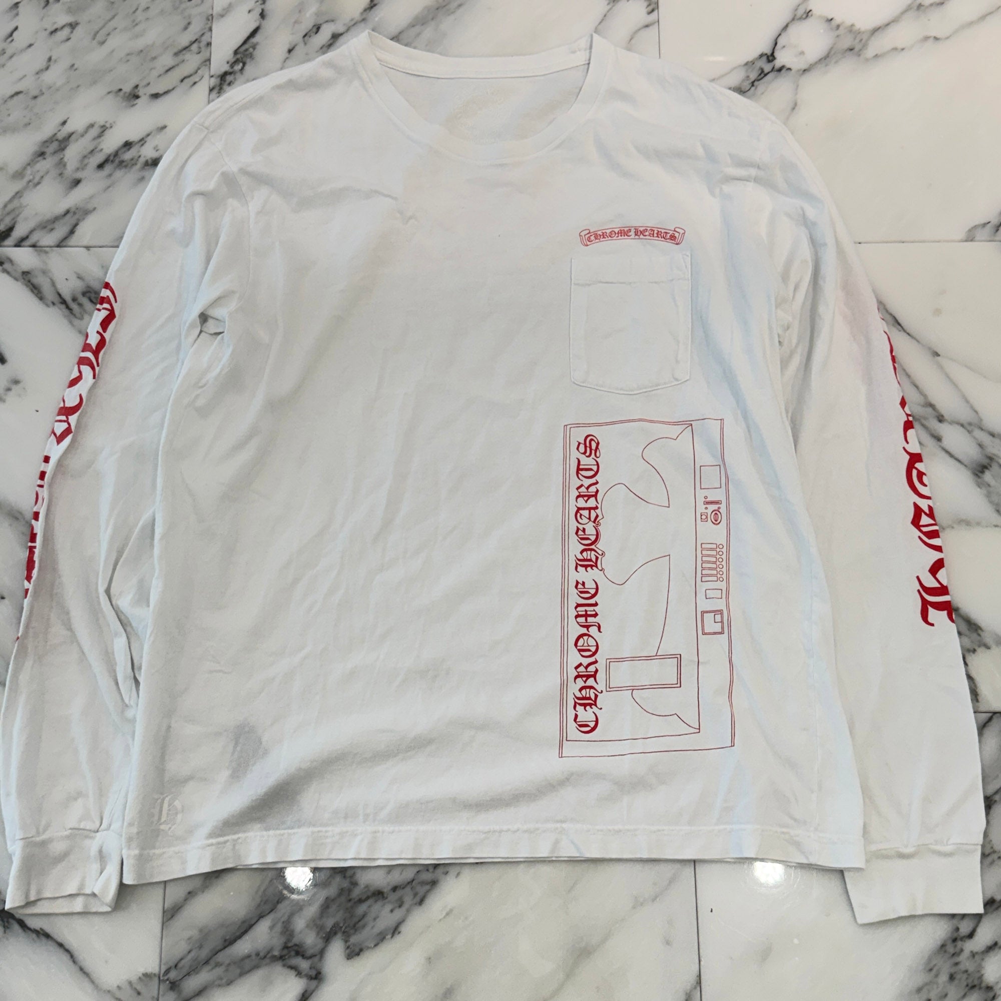 CHROME HEARTS TOKYO AOYAMA Limited Vending Machine Long Sleeve Tee Size XL クロムハーツ 東京青山限定 自動販売機モチーフ ロングスリーブTシャツ サイズXL