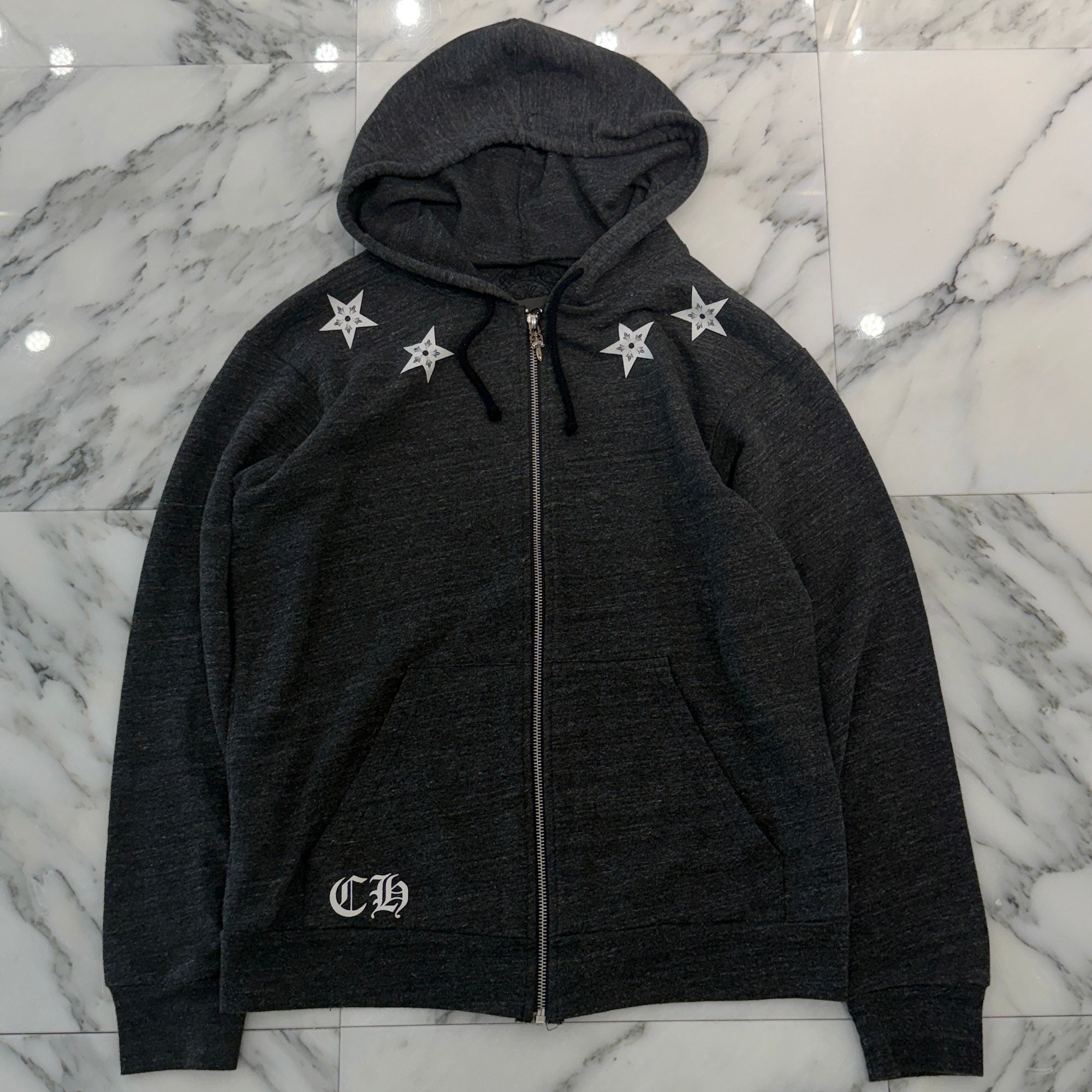 CHROME HEARTS CH Star Zip Up Hoodie Size M クロムハーツ CHスター ジップアップフーディ サイズM