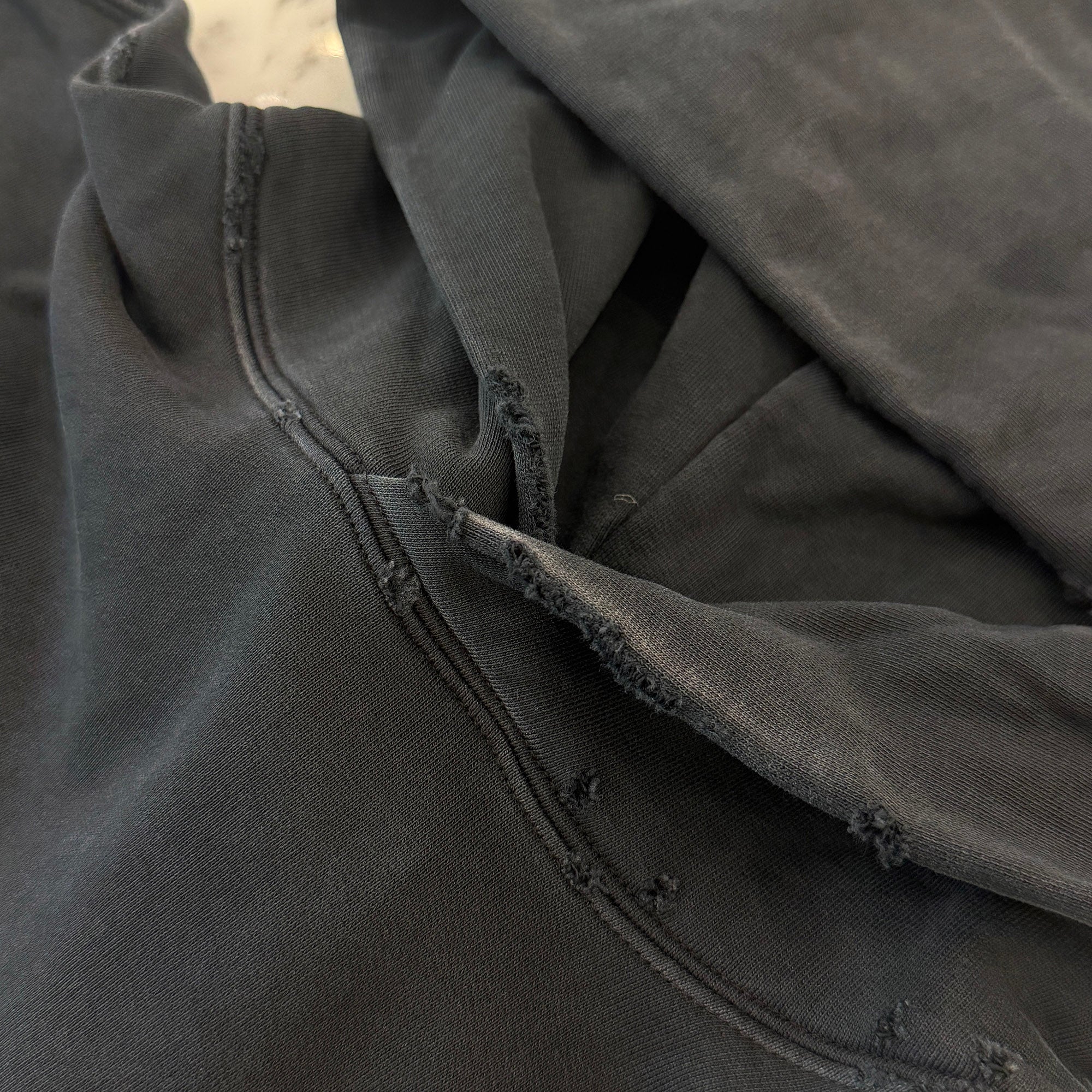 BALENCIAGA 2023SS Tape Type Ripped Pocket Zip Up Hoodie 7444190 T0VB1 Size 4 バレンシアガ テープタイプ リップド ポケット ジップアップ フーディ サイズ4