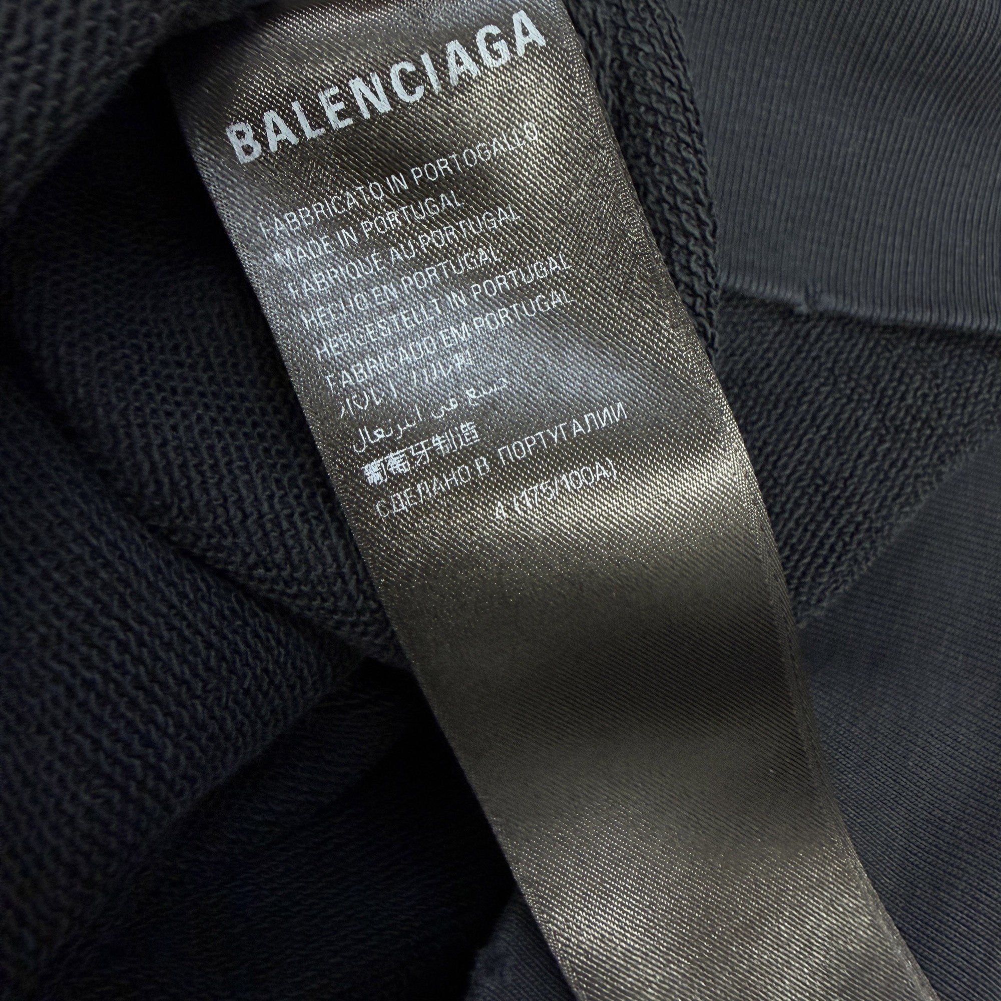 BALENCIAGA 2023SS Tape Type Ripped Pocket Zip Up Hoodie 7444190 T0VB1 Size 4 バレンシアガ テープタイプ リップド ポケット ジップアップ フーディ サイズ4