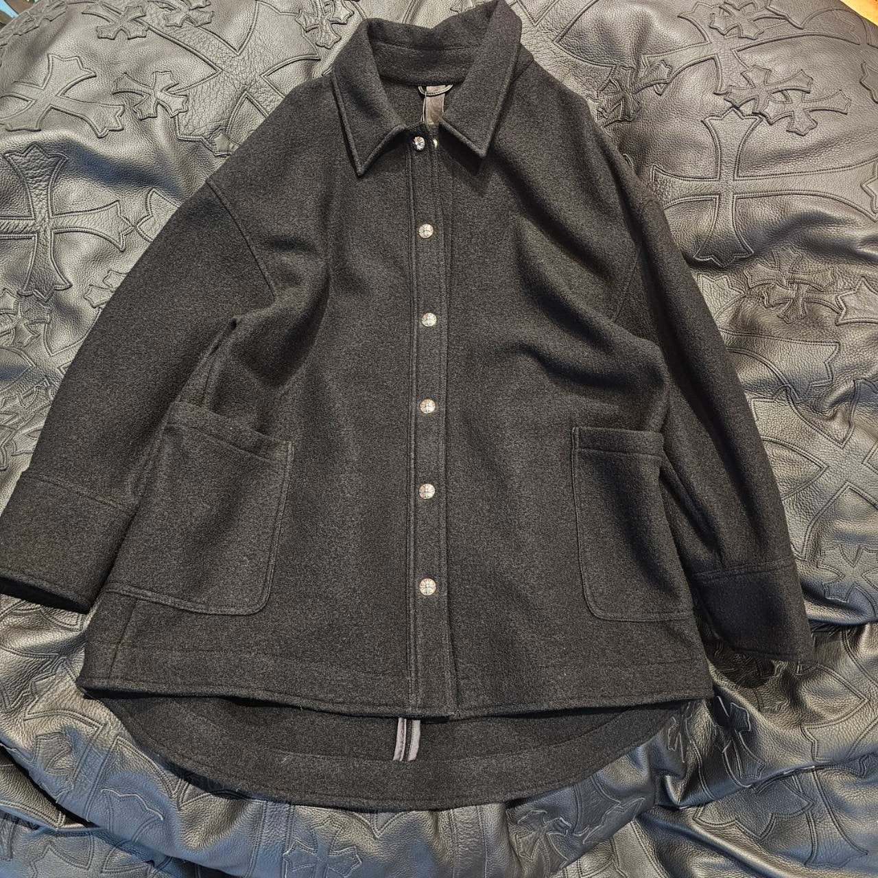 CHROME HEARTS Y NOT Cross Ball Button Wool Jacket Size M クロムハーツ ワイノット クロスボールボタン ウールジャケット サイズM