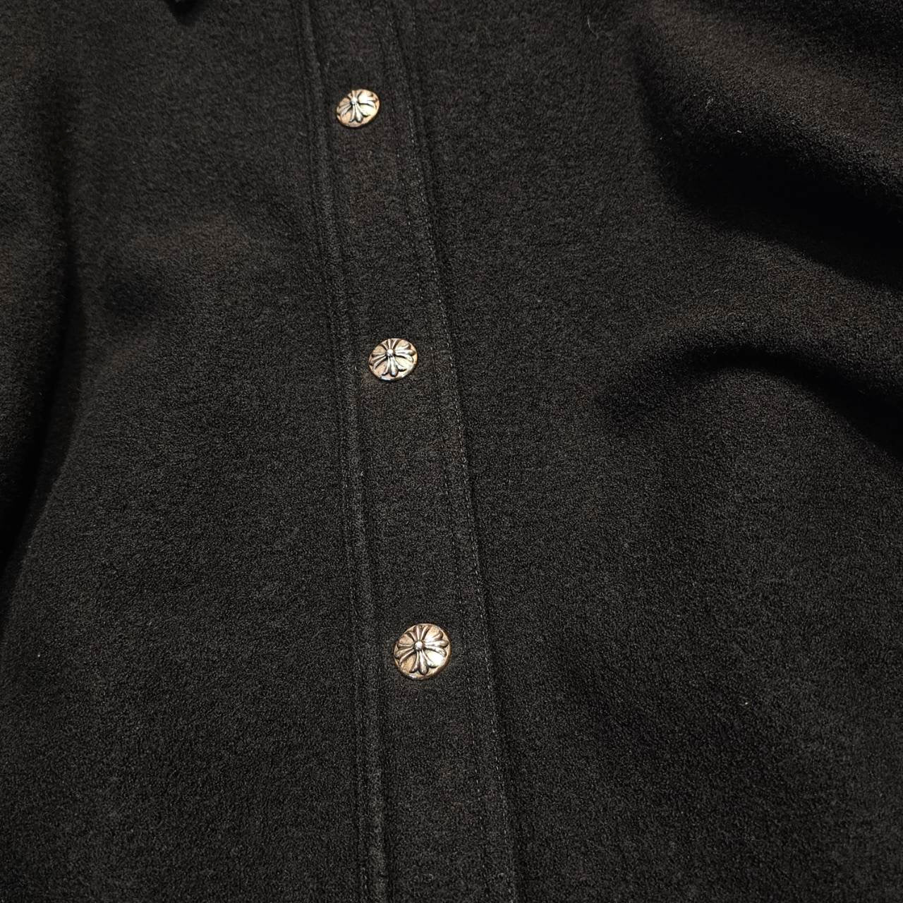 CHROME HEARTS Y NOT Cross Ball Button Wool Jacket Size M クロムハーツ ワイノット クロスボールボタン ウールジャケット サイズM