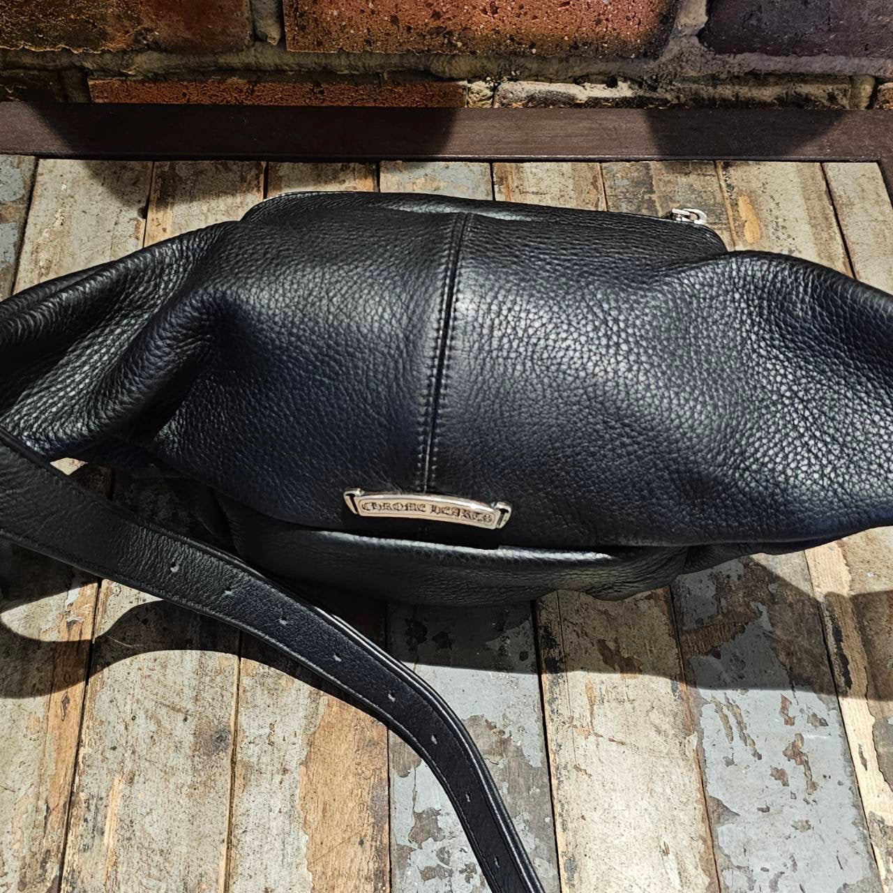 CHROME HEARTS SNAT PACK Leather Shoulder Bag クロムハーツ スナットパック レザー ショルダーバッグ