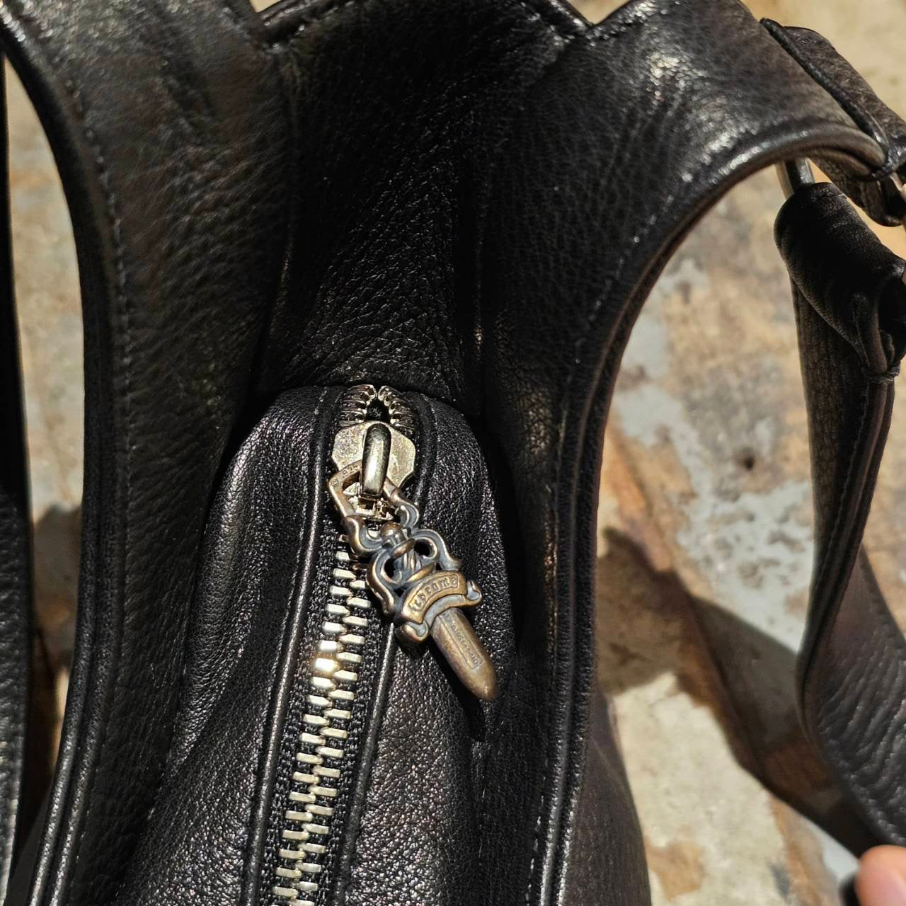 CHROME HEARTS Scroll Leather Hand Bag クロムハーツ スクロール レザー ハンドバッグ