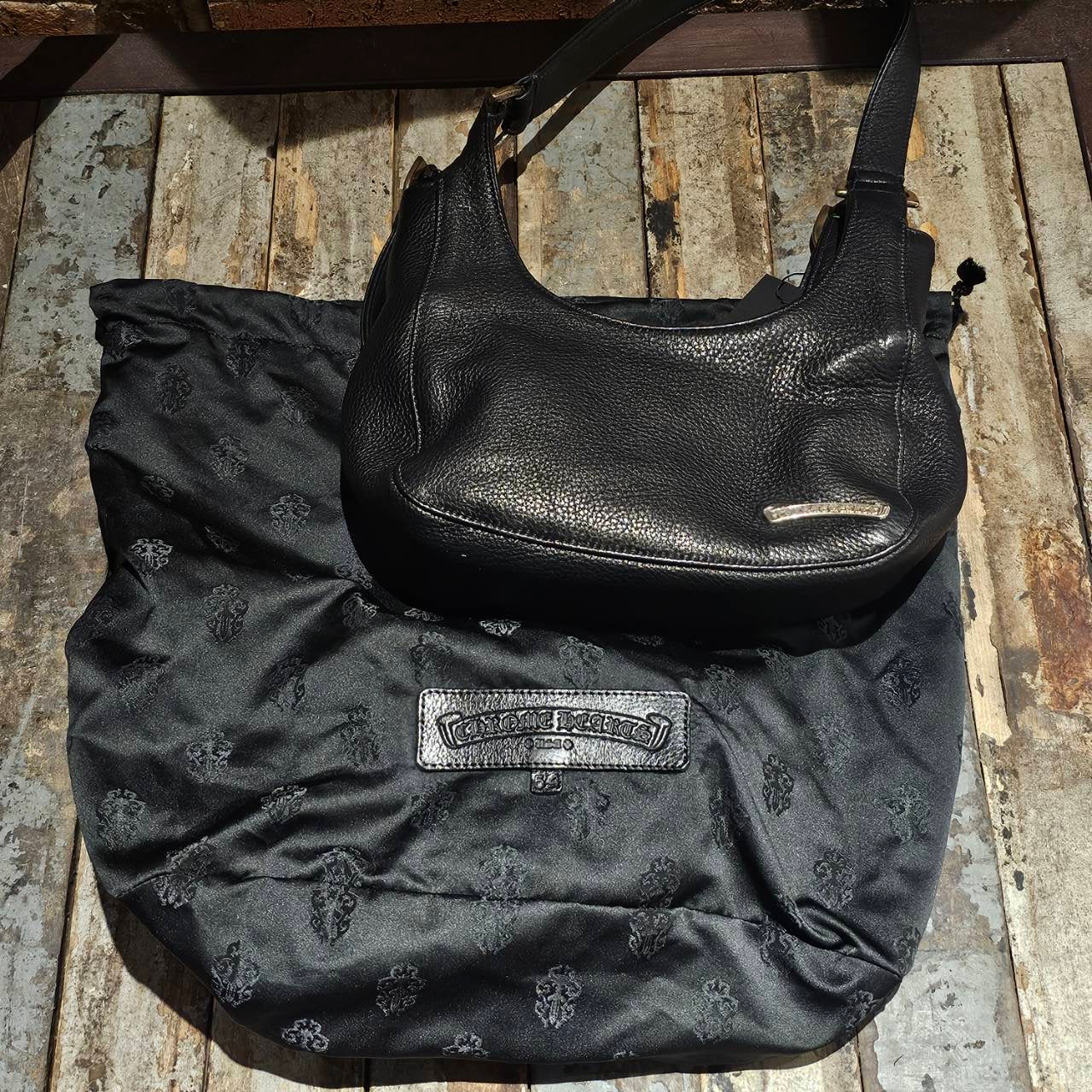 CHROME HEARTS Scroll Leather Hand Bag クロムハーツ スクロール レザー ハンドバッグ