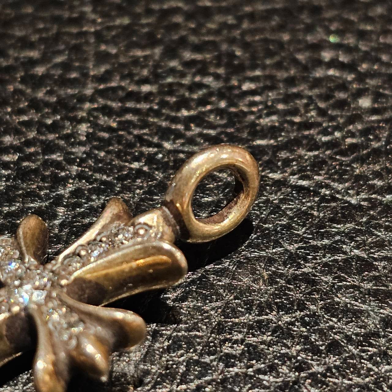 CHROME HEARTS Tiny Fat Cross Pave Diamond Pendant Top クロムハーツ タイニーファットクロス パヴェダイヤモンド ペンダントトップ